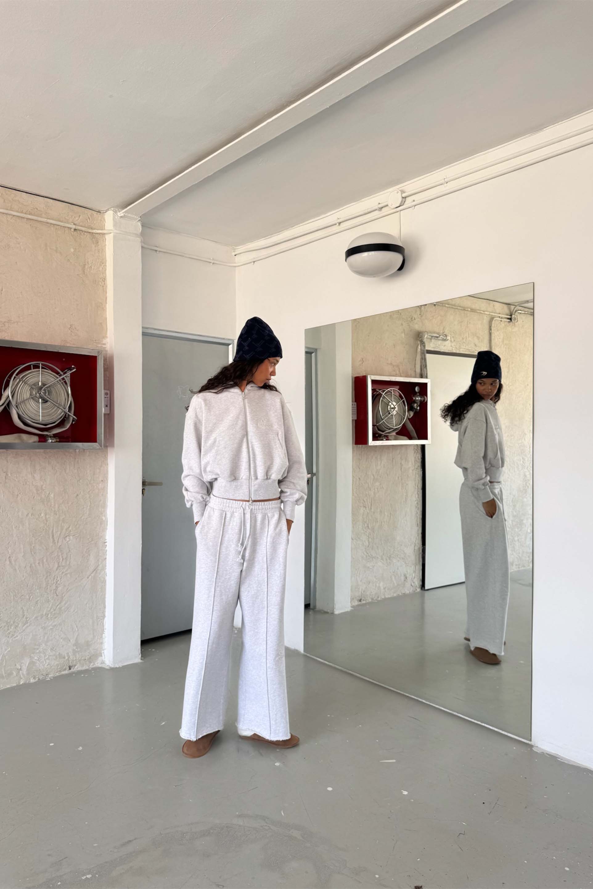 Weekender Grey Melange Zipper