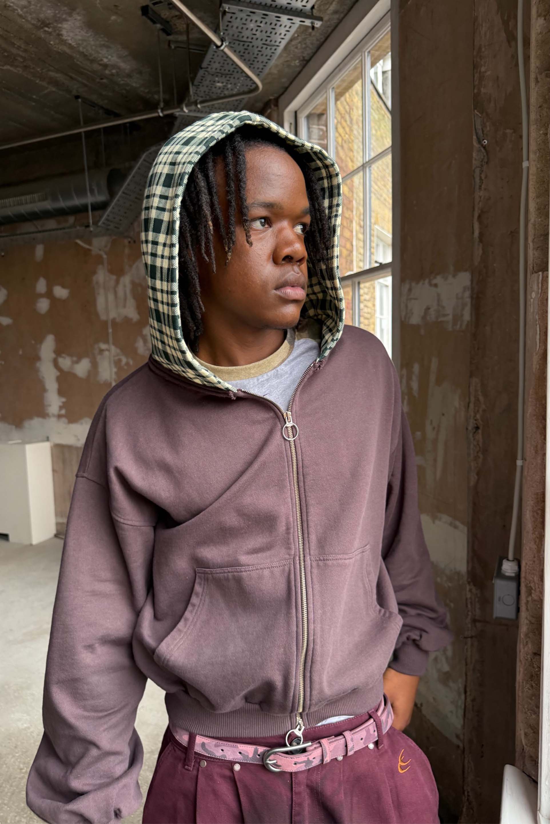 New Mask Brown  Zipper