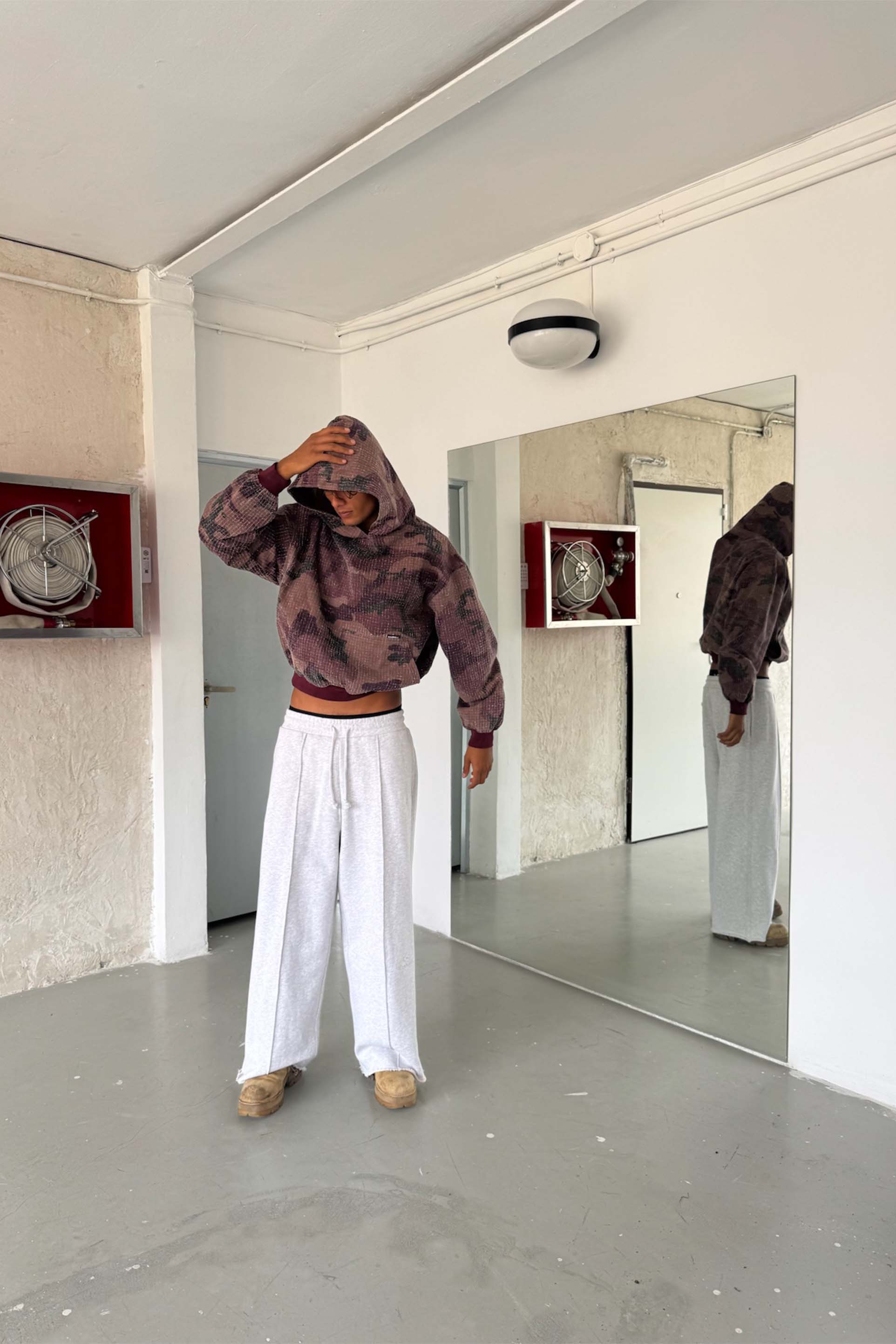 Ripstop Burgundy Hoodie