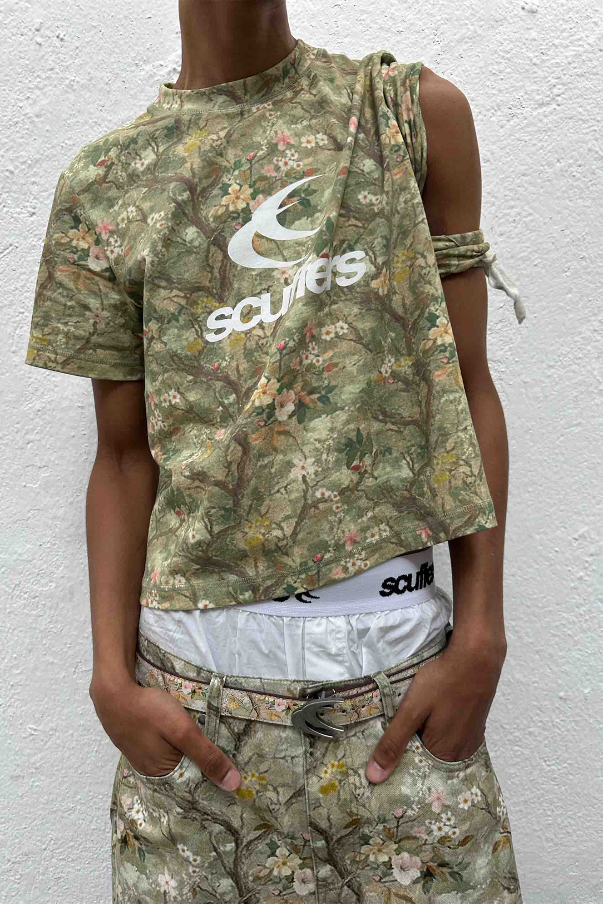 Real Flower Fitted T-Shirt