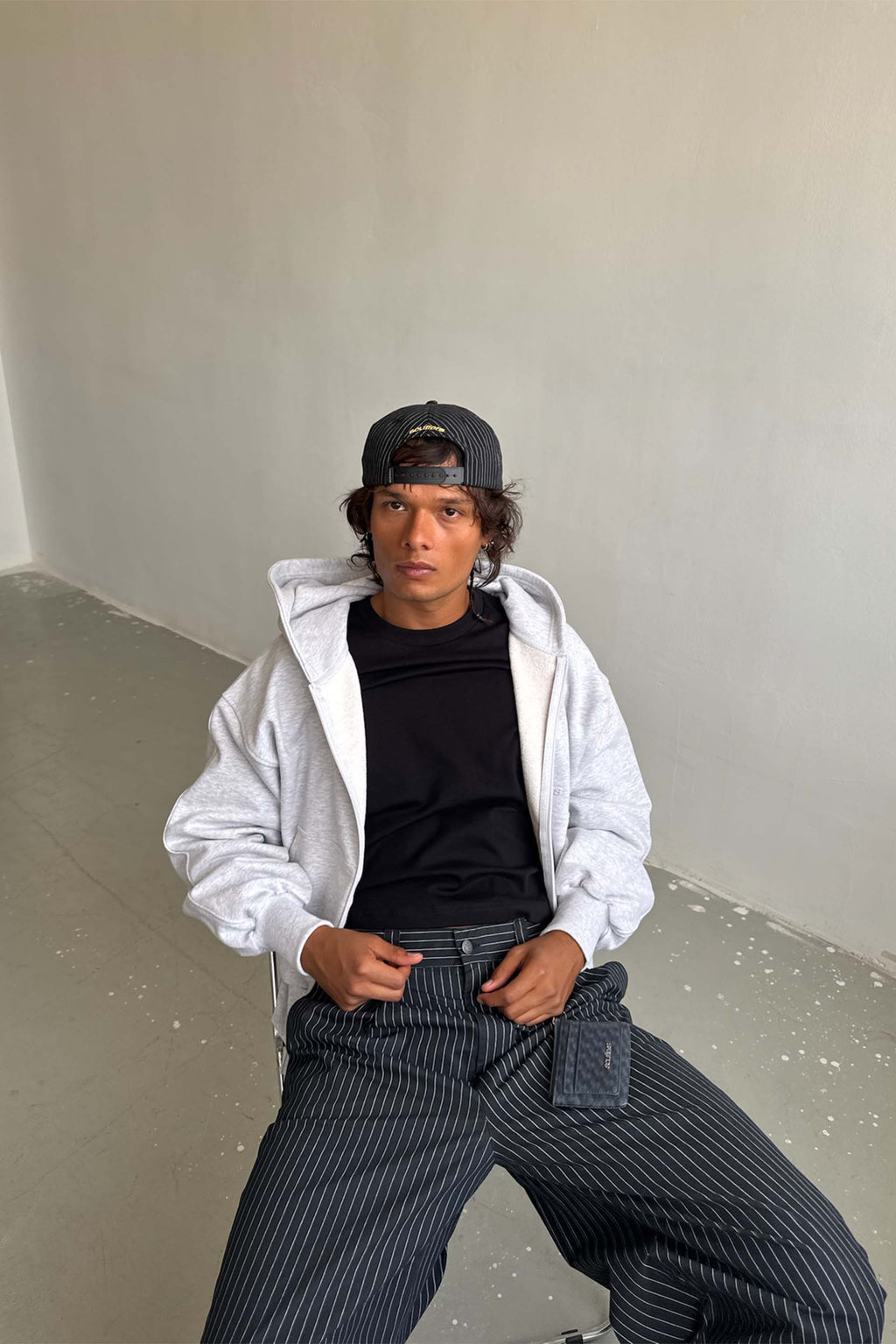 Weekender Grey Melange Zipper