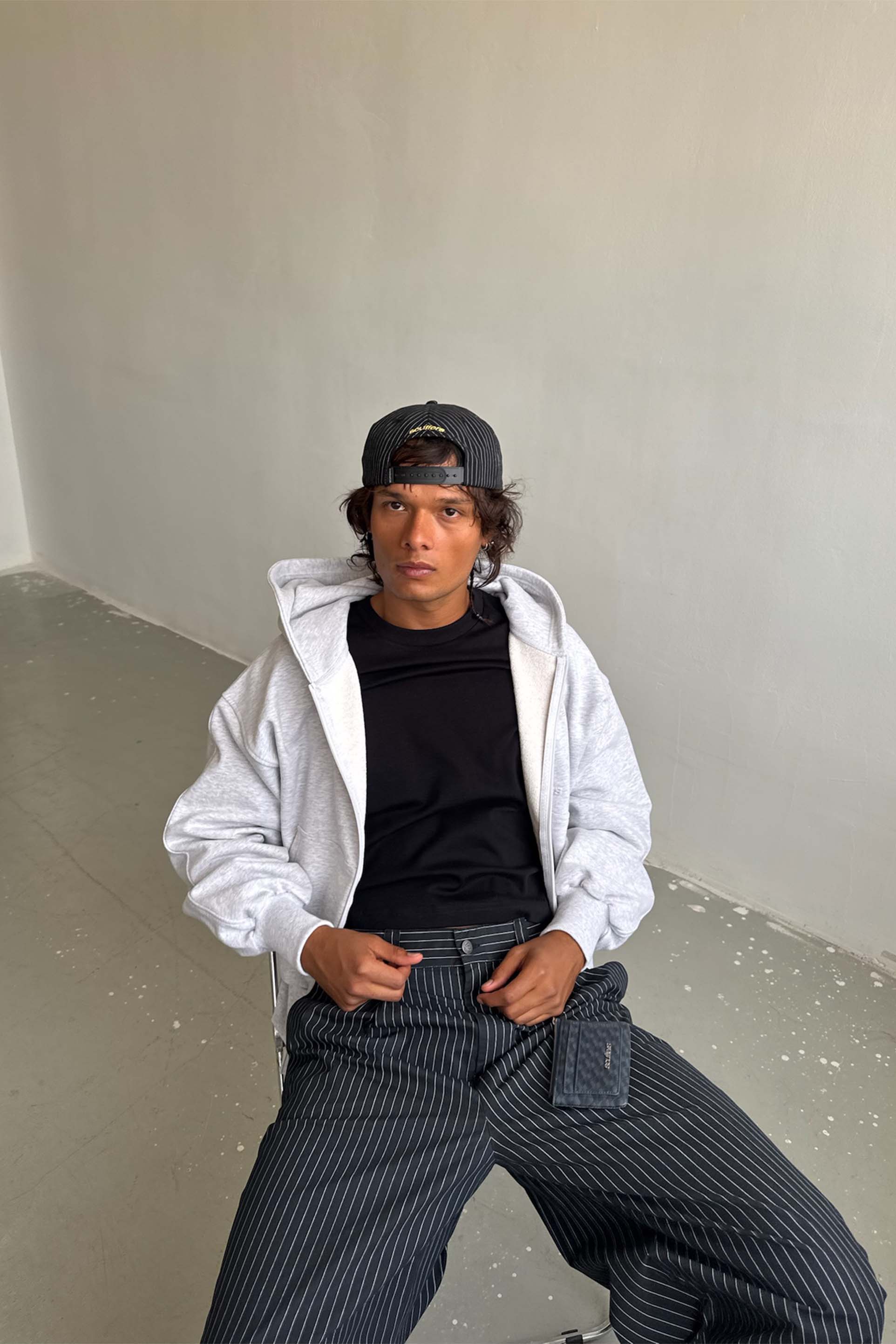 Pinstripe Black Pants