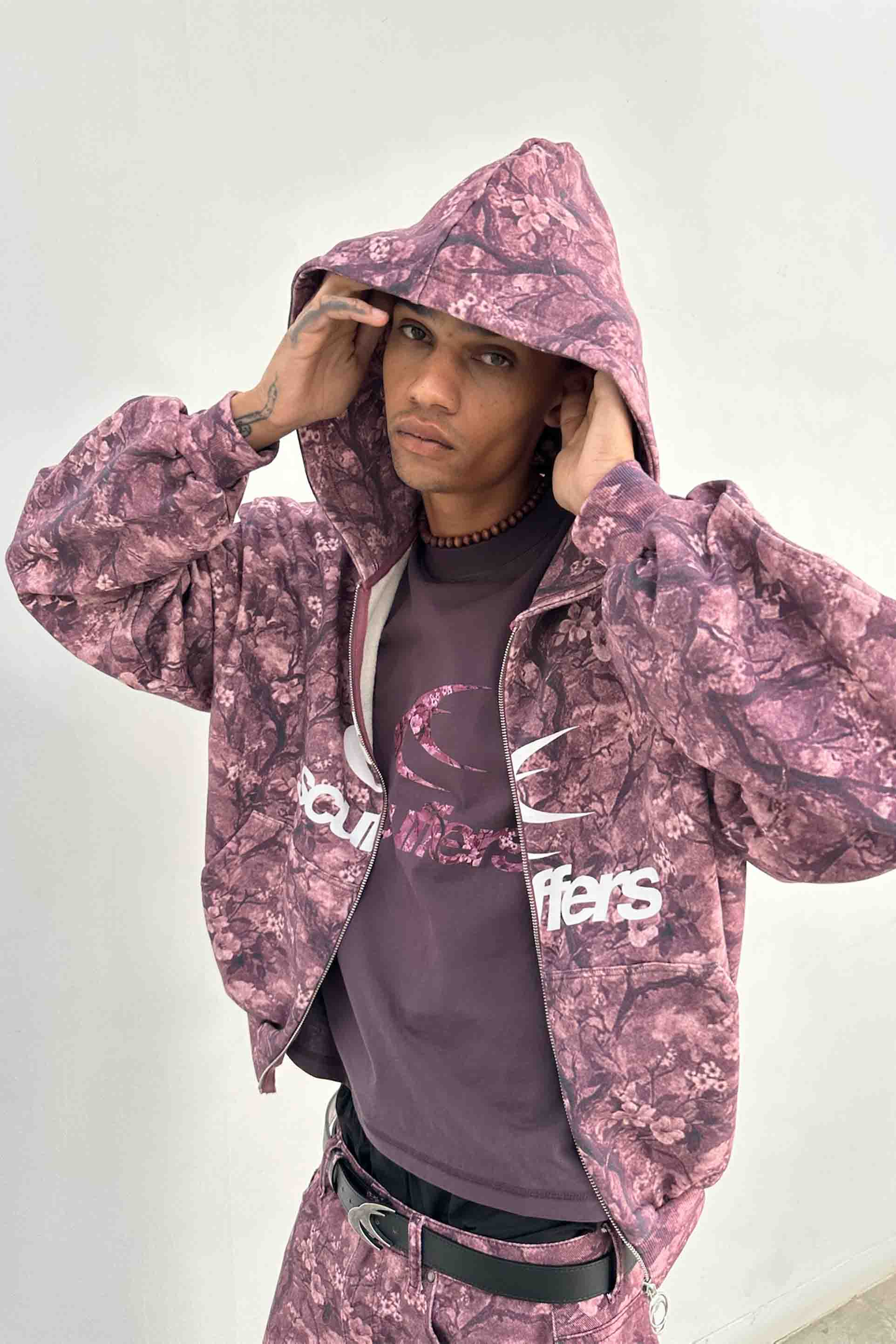 Real Flower Burgundy T-Shirt