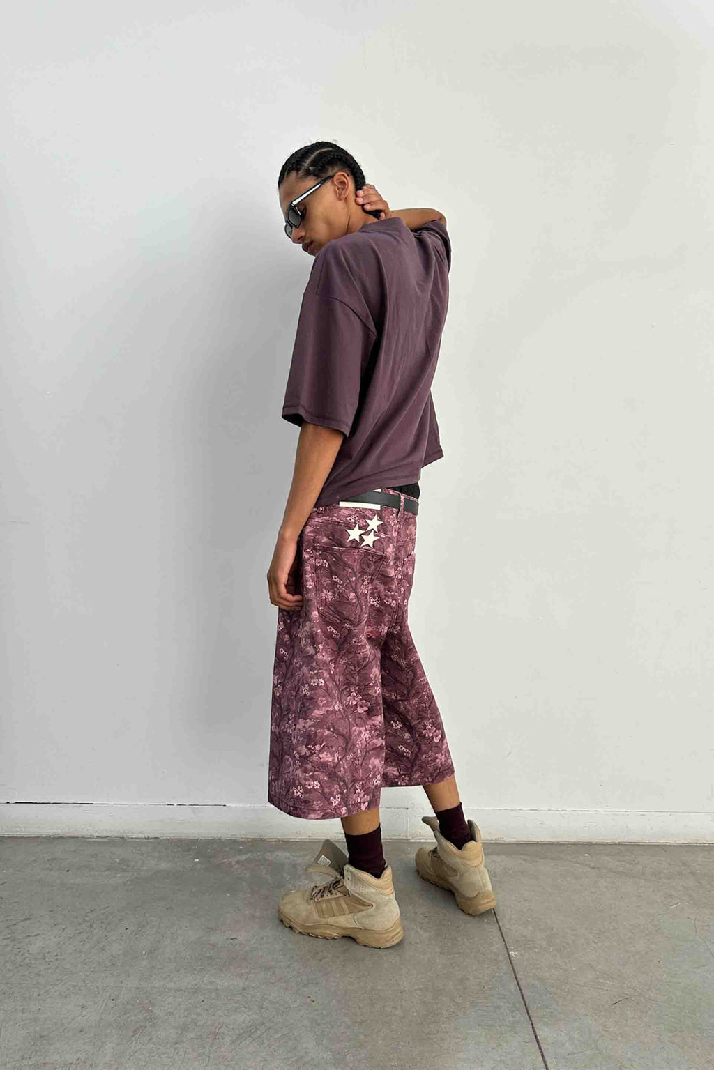 Real Flower Burgundy T-Shirt