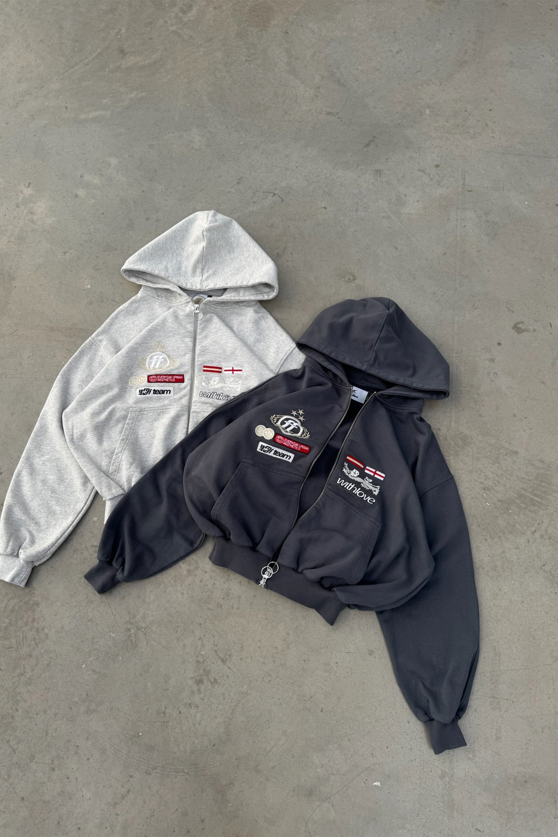 Mayor Light Grey Zipper