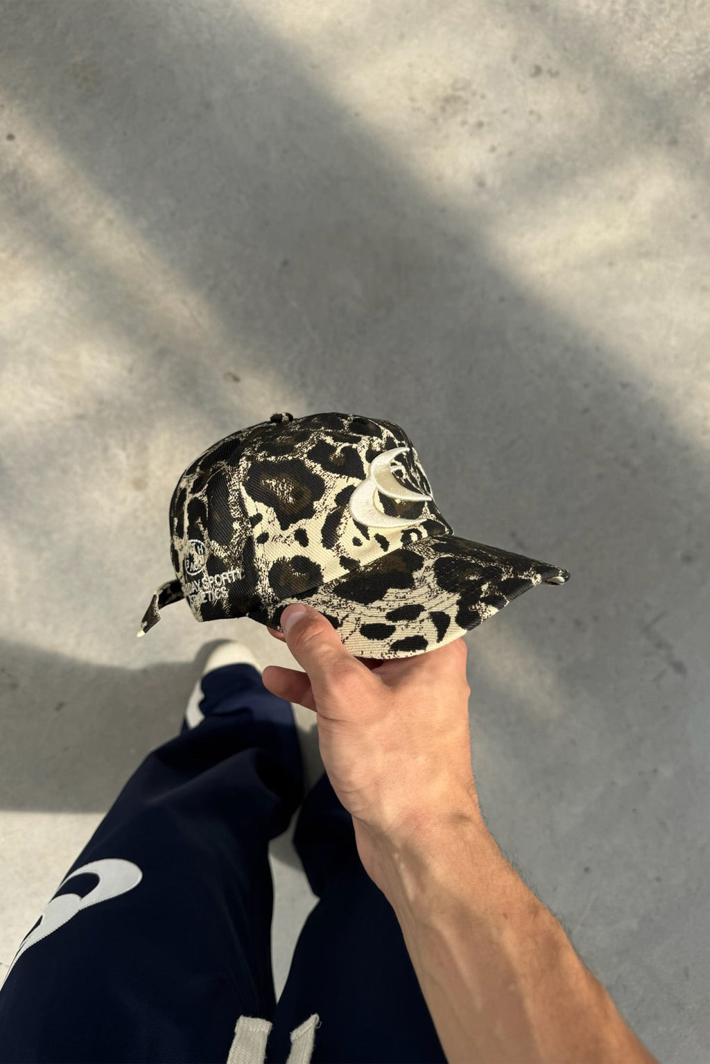 Dogear Brown Leopard Cap