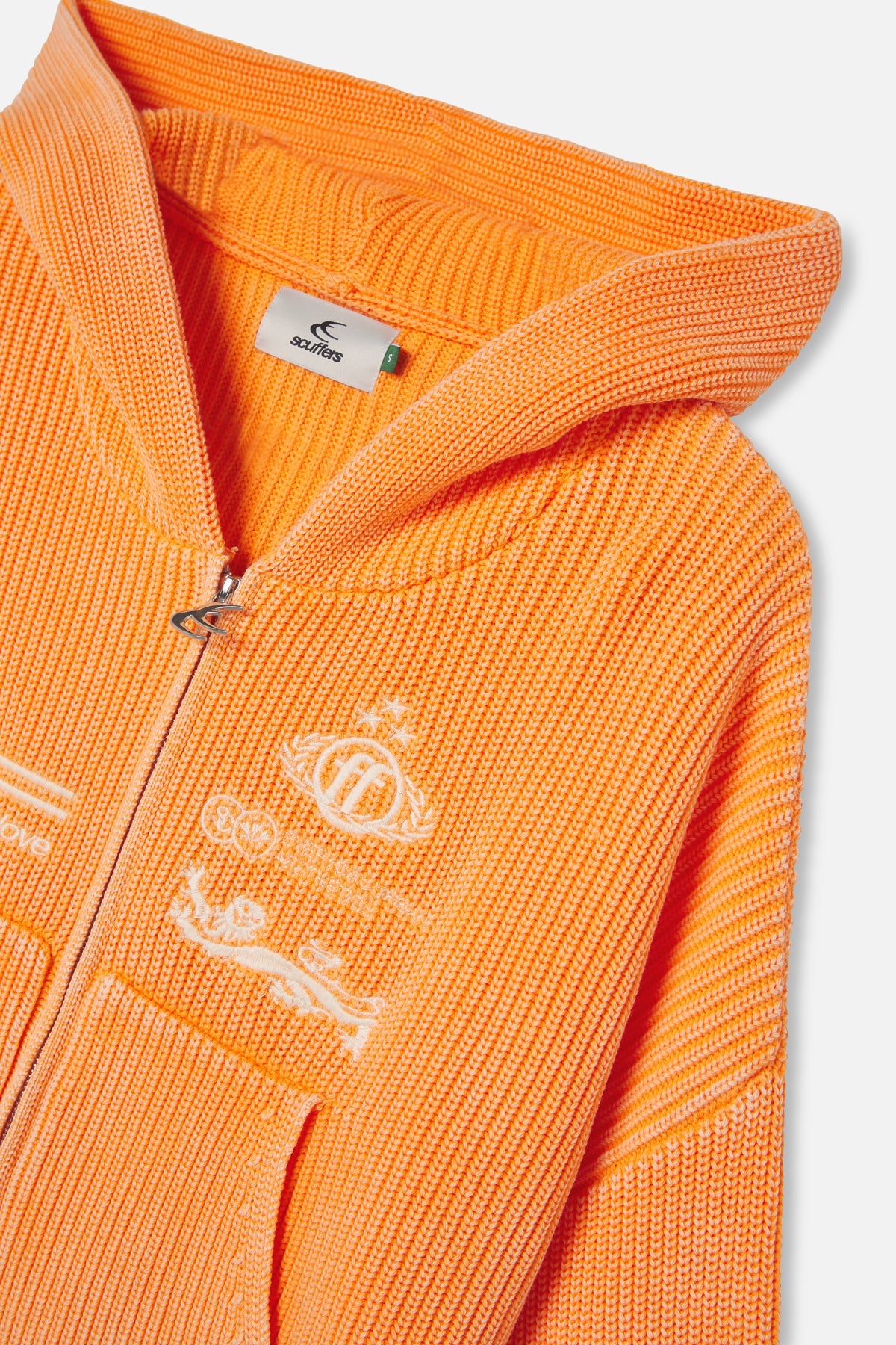 Mayor Orange Knit Zipper