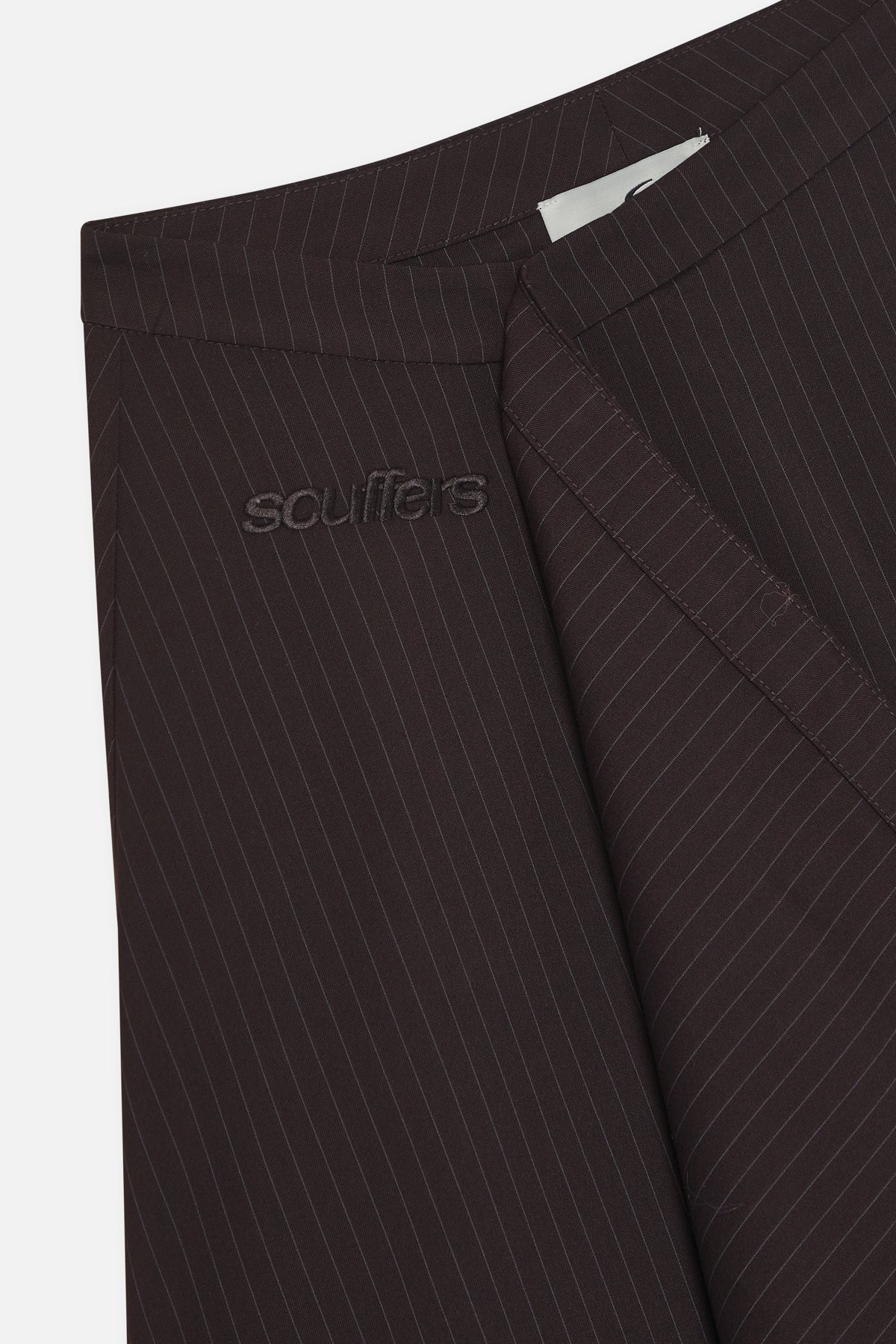 Nautica Burgundy Pinstripe Skirt