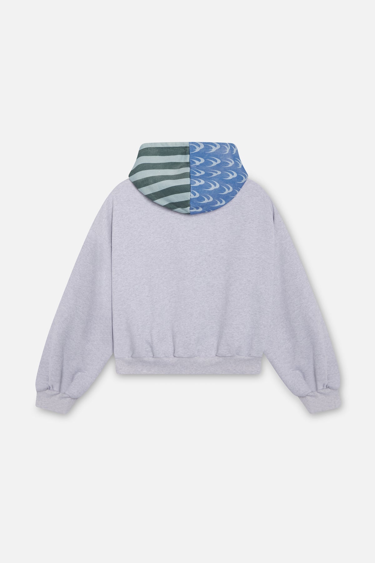 Nowhere Grey Melange Zipped Hoodie