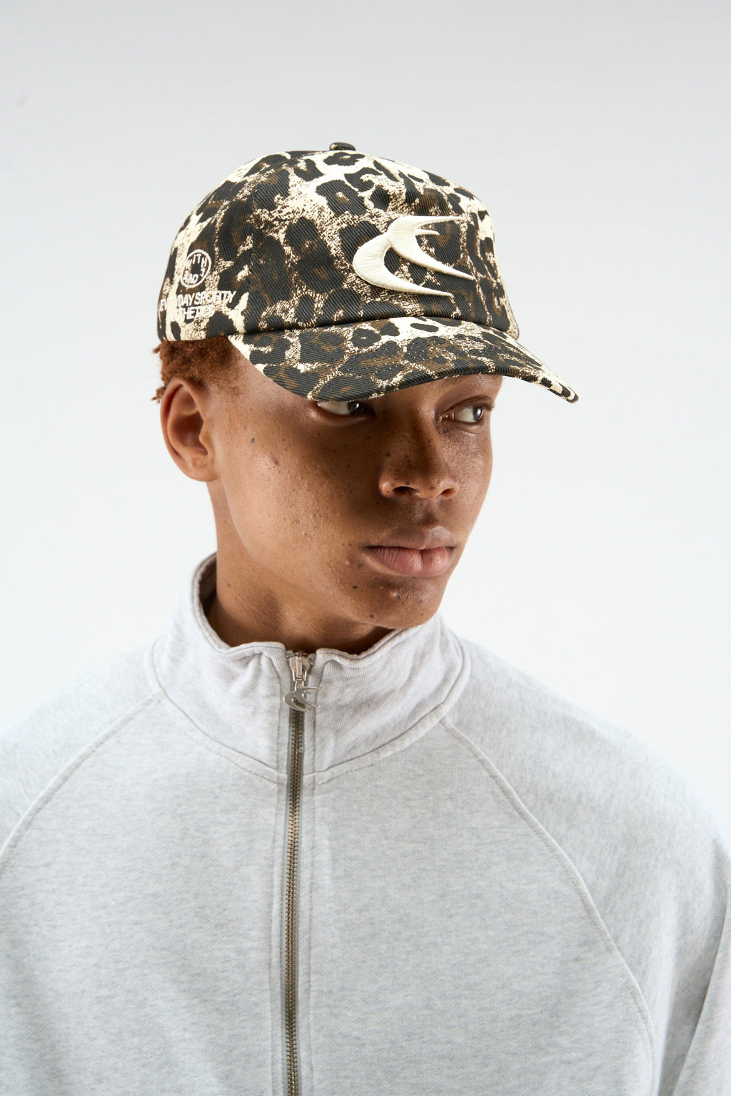 Dogear Brown Leopard Cap