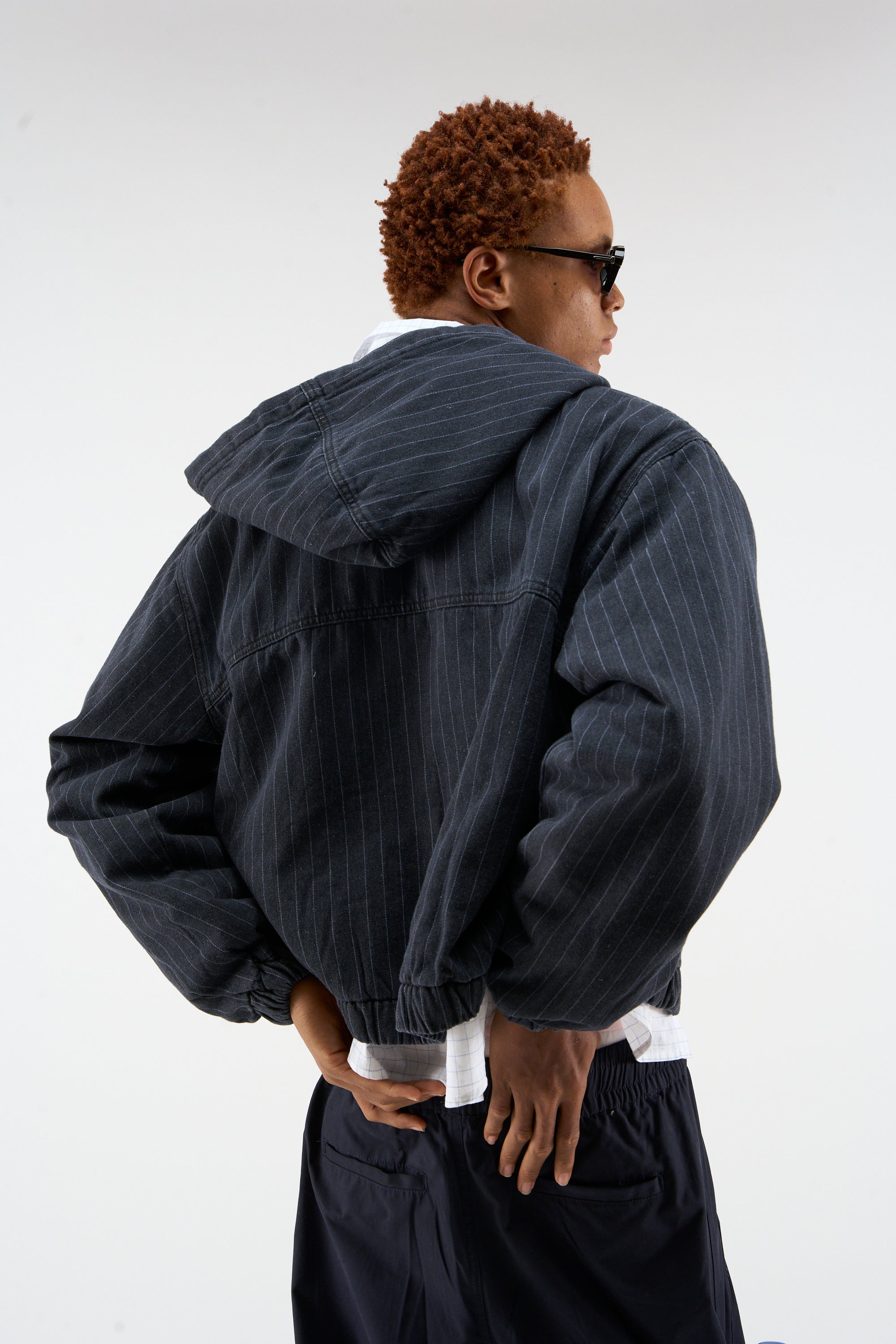 Pinstripe Dark Work Jacket