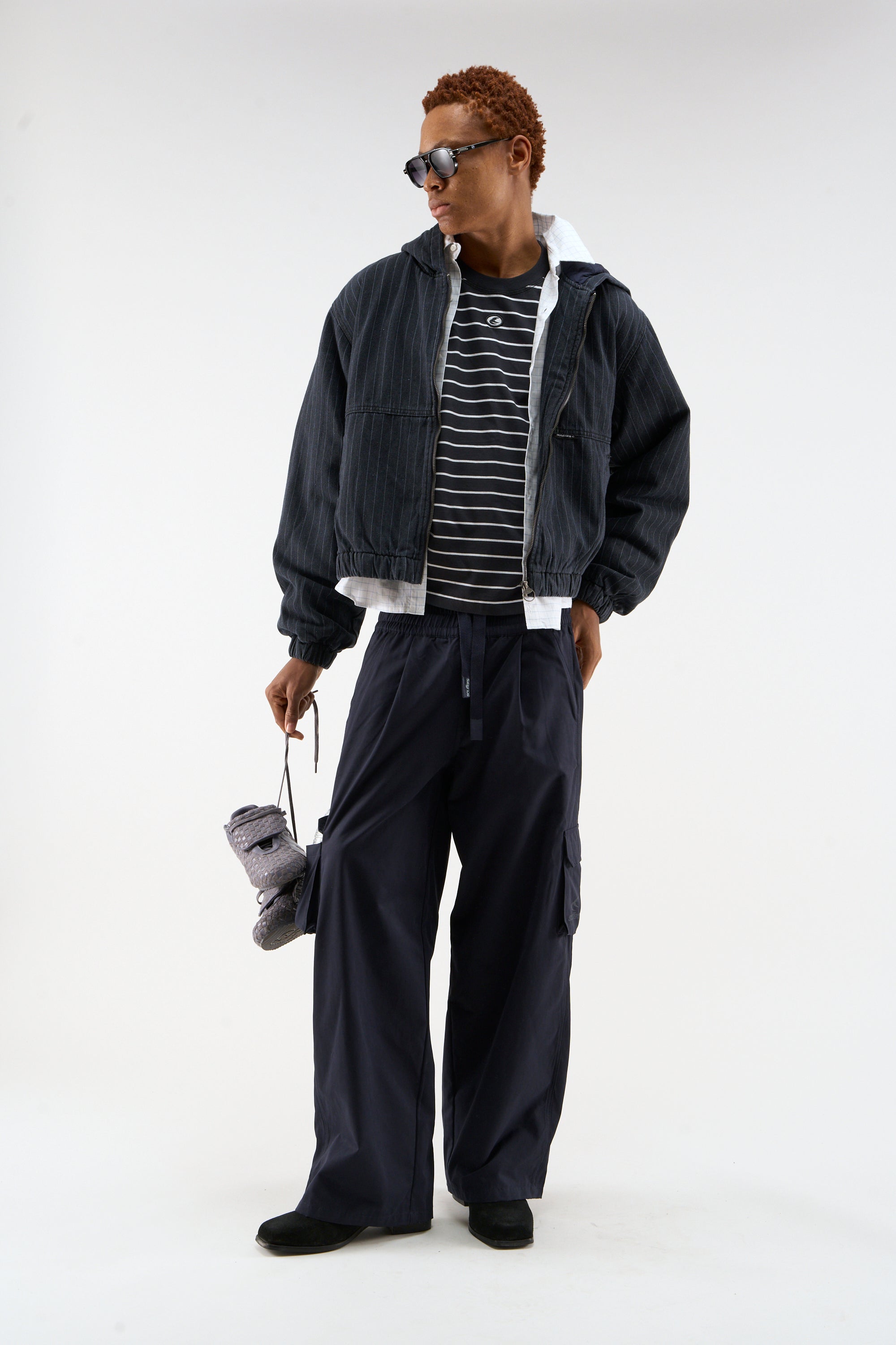 Pinstripe Dark Work Jacket