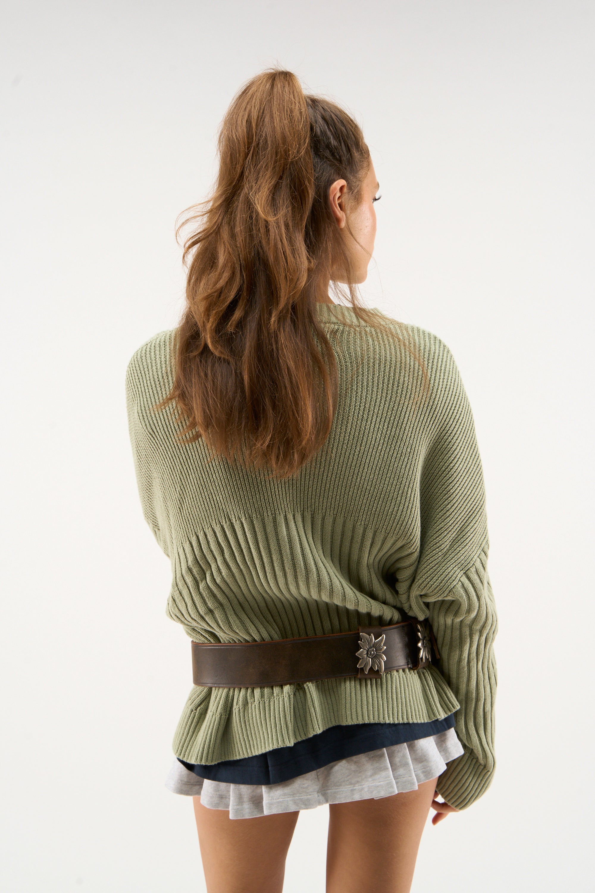 Pin Green Knit