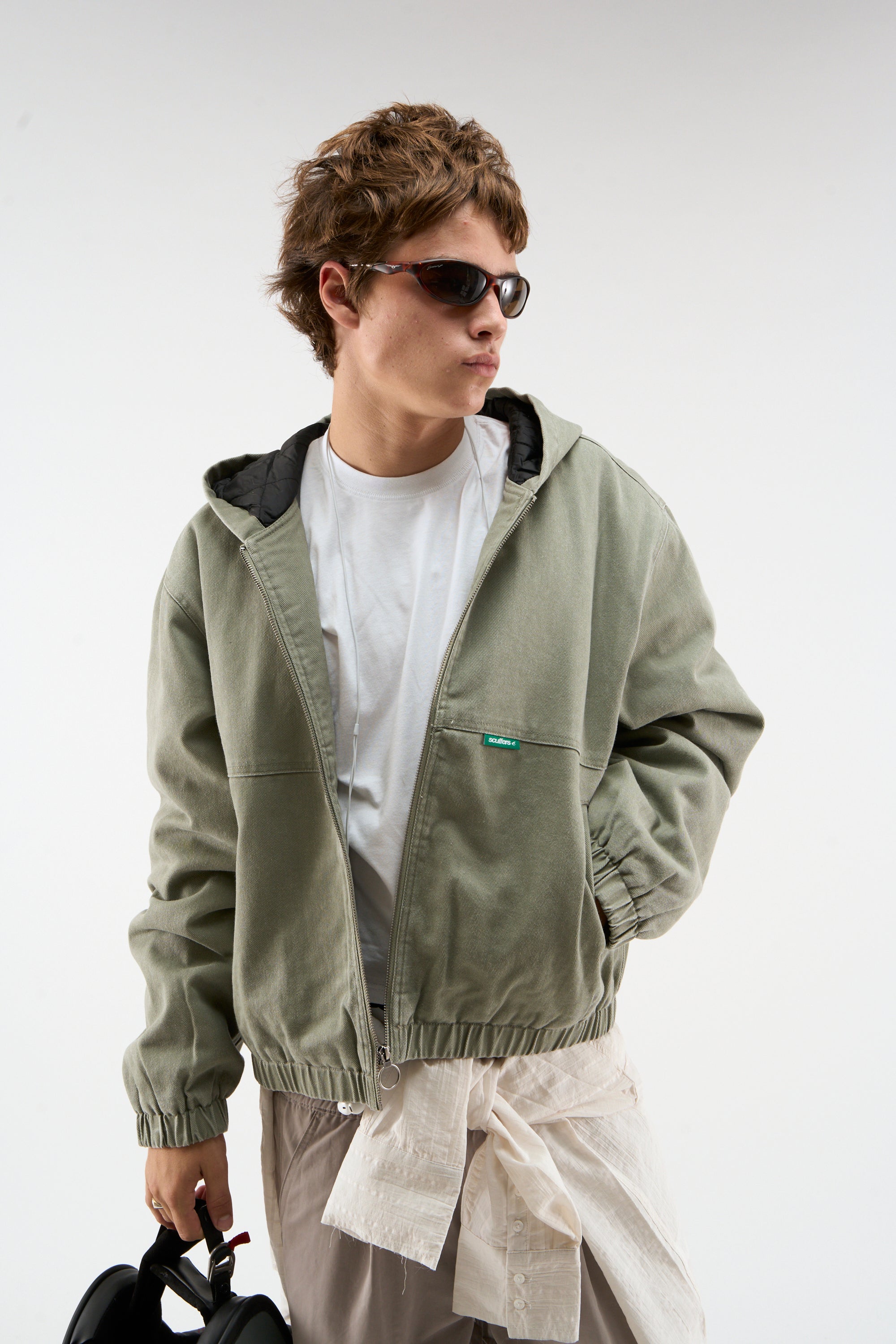 Stained Light Green Work Jacket