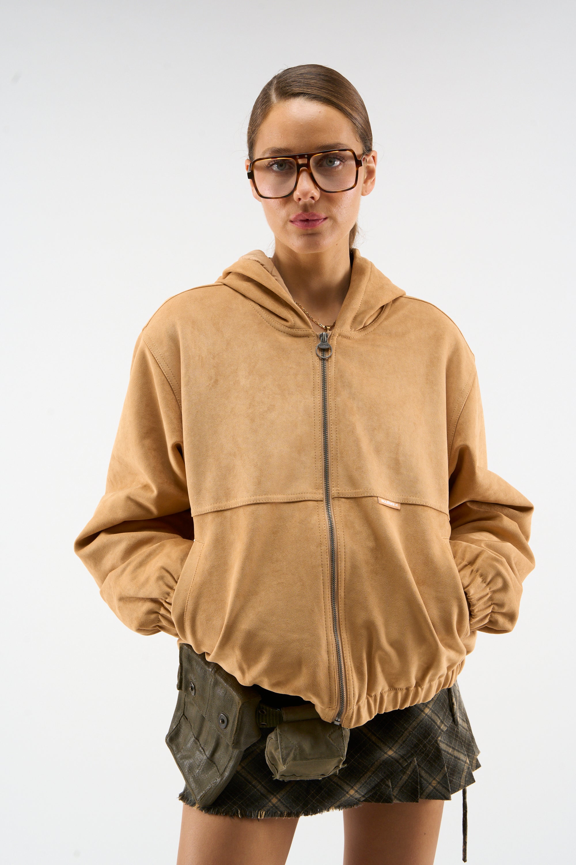 Suede Camel Work Jacket