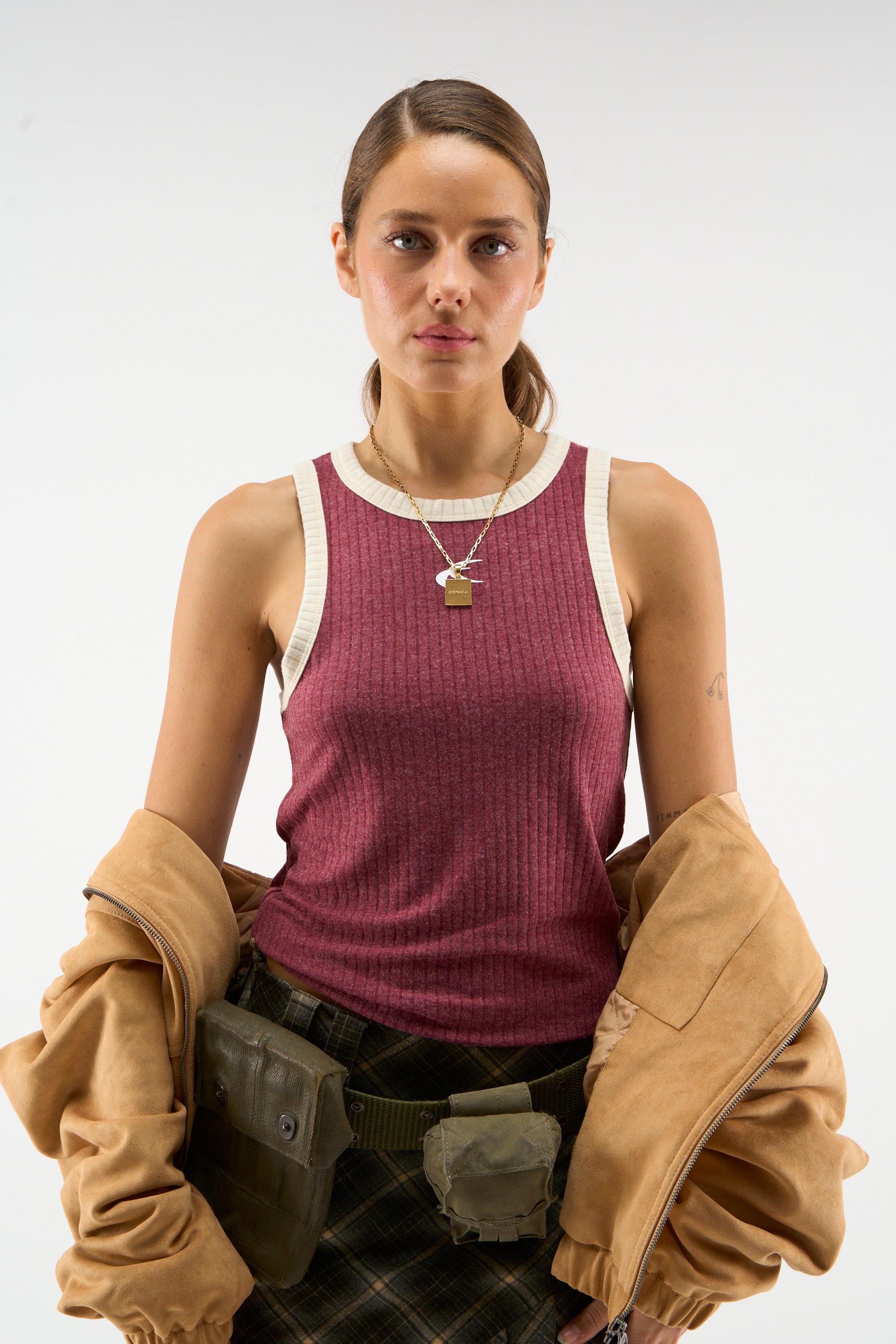 Sport Burgundy Tank Top