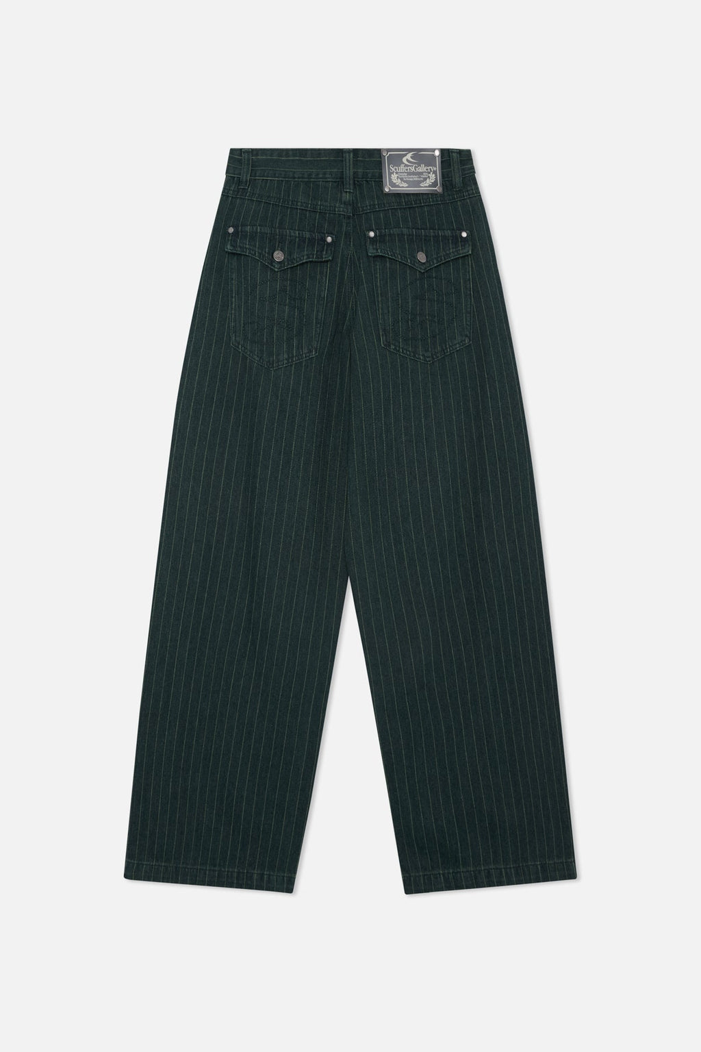 Pinstripe Carrie Green Pants