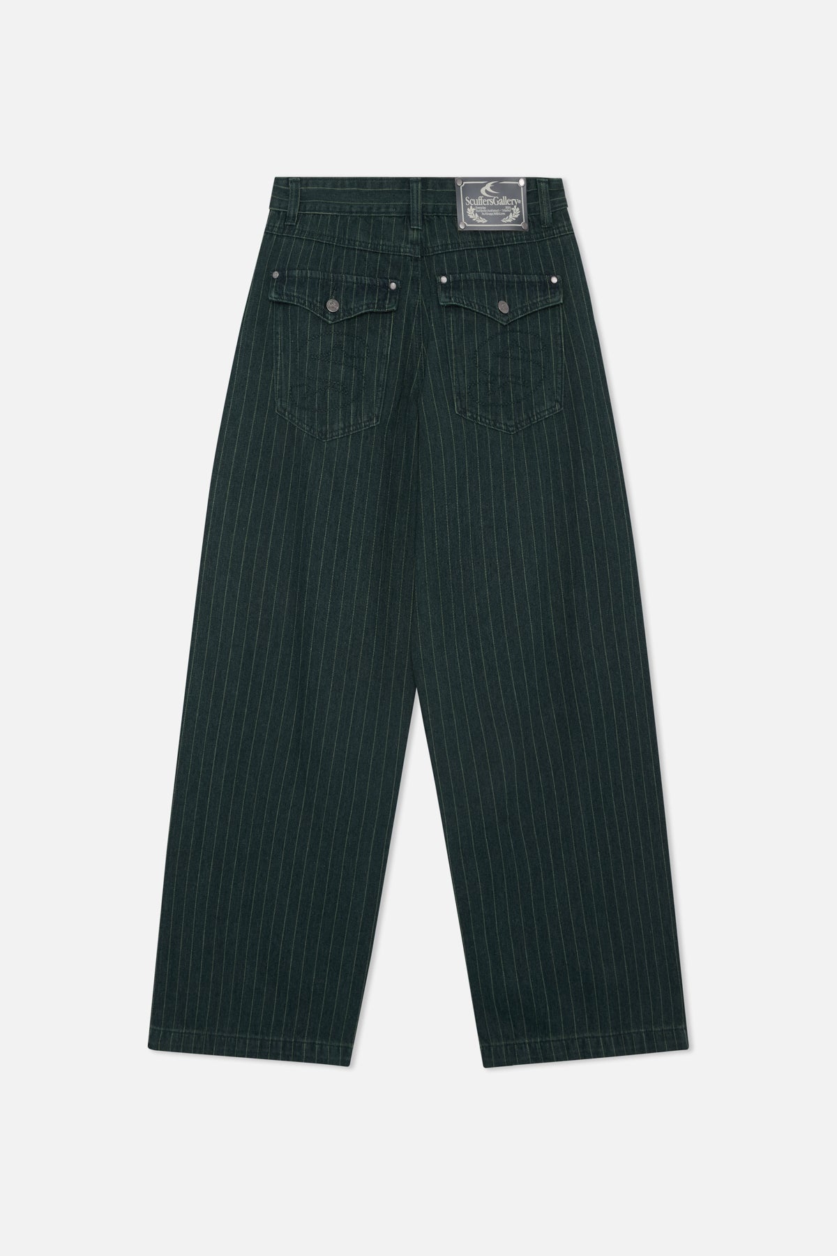 Pinstripe Carrie Green Pants