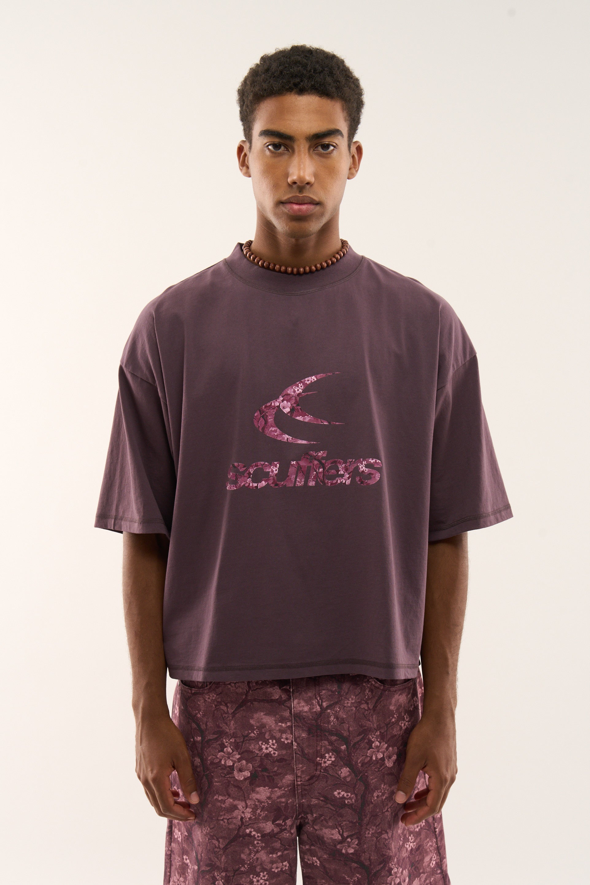 Real Flower Burgundy T-Shirt