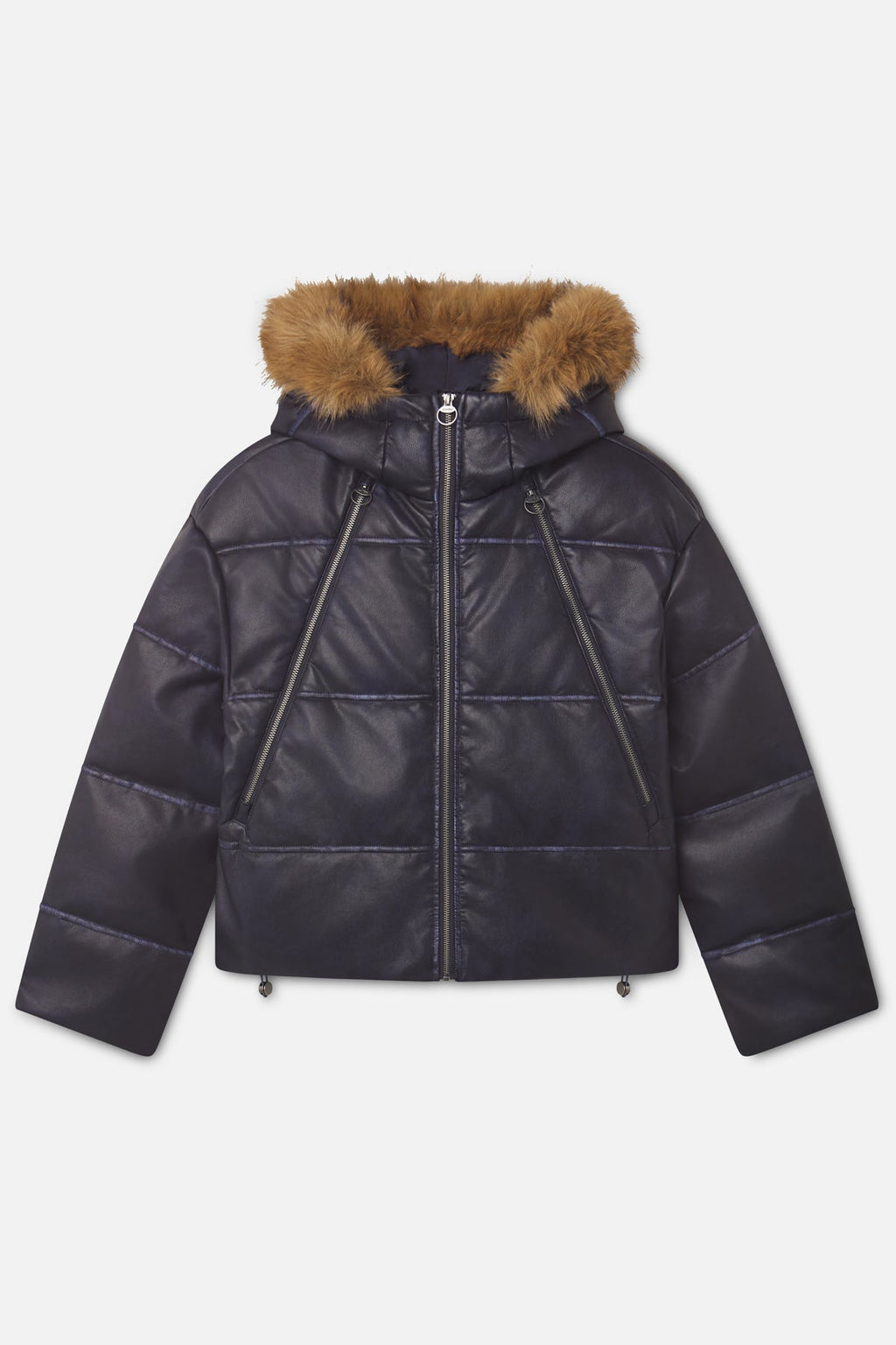 Raw Dark Puffer Jacket
