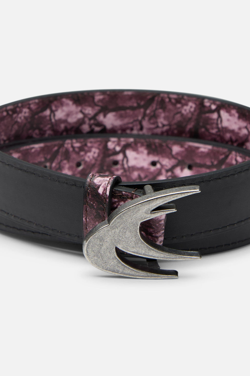 Real Flower Burgundy Belt