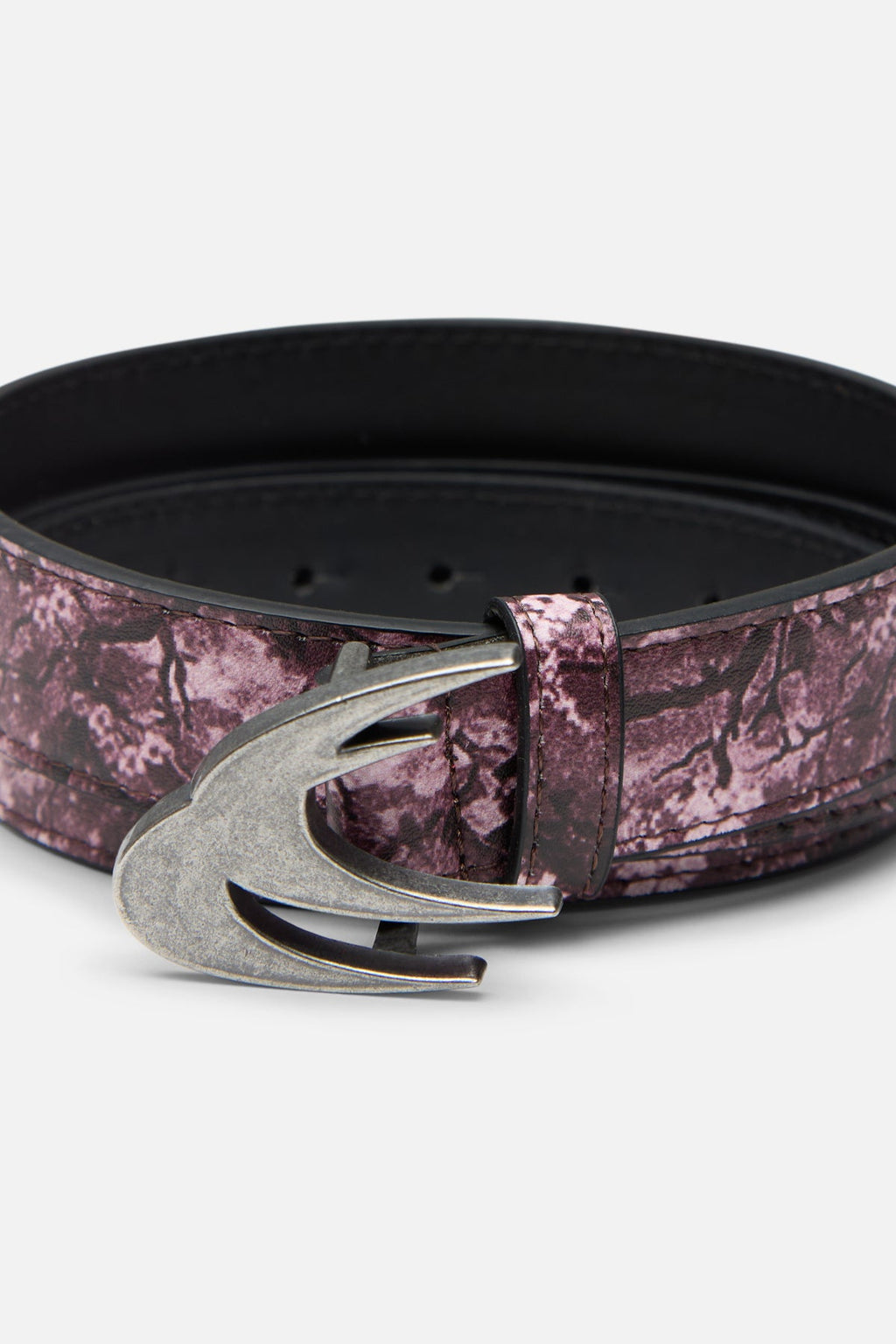 Real Flower Burgundy Belt