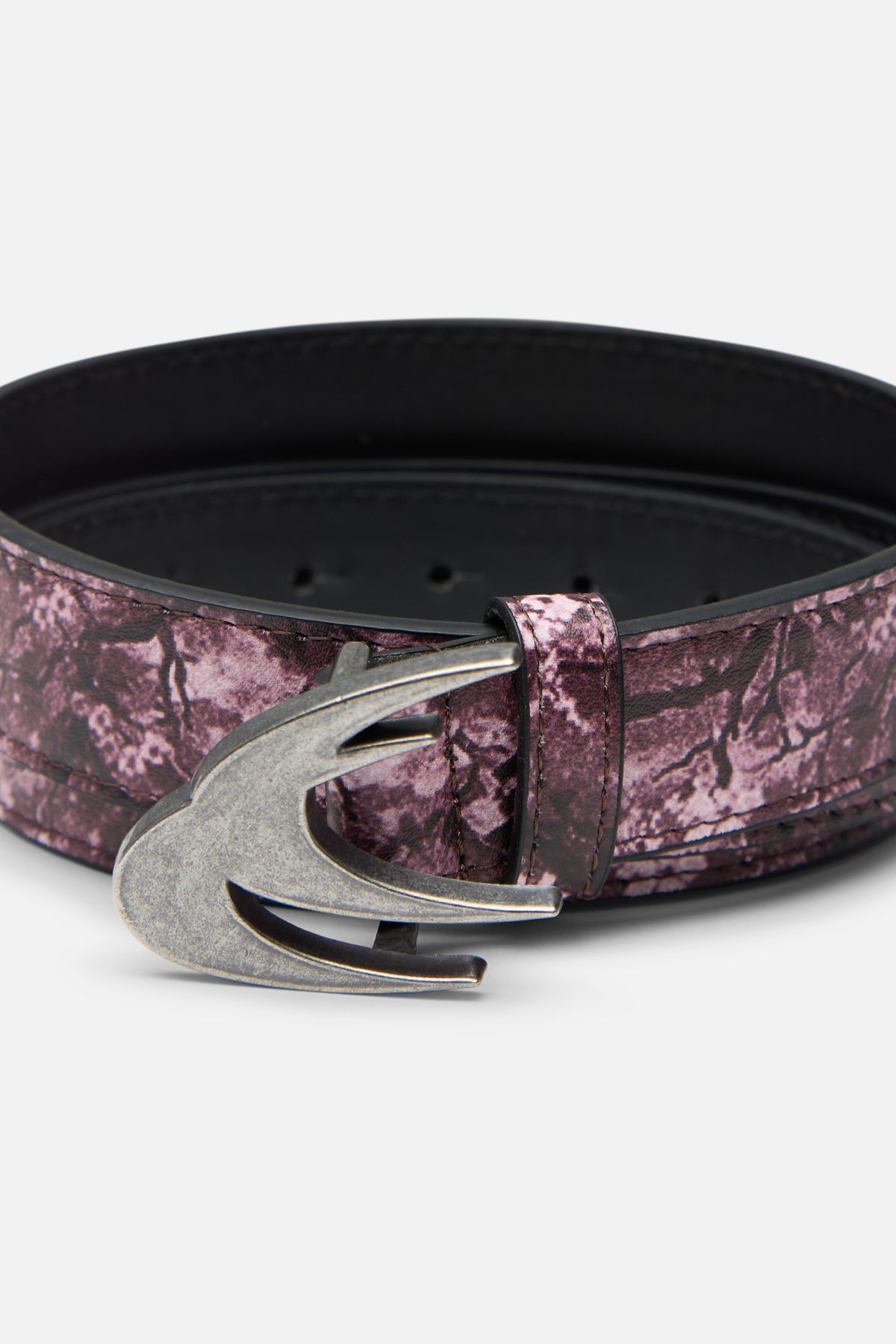 Real Flower Burgundy Belt