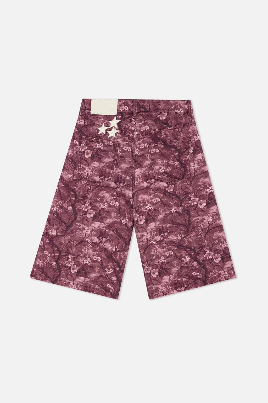 Real Flower Burgundy Jumbo Shorts