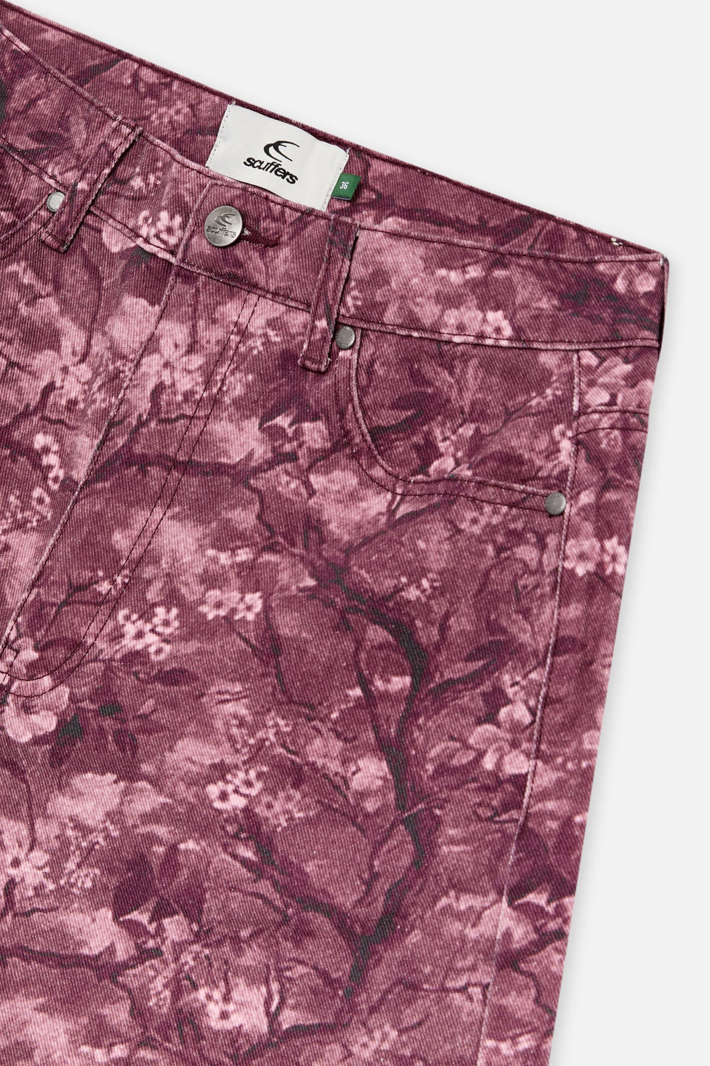 Real Flower Burgundy Jumbo Shorts