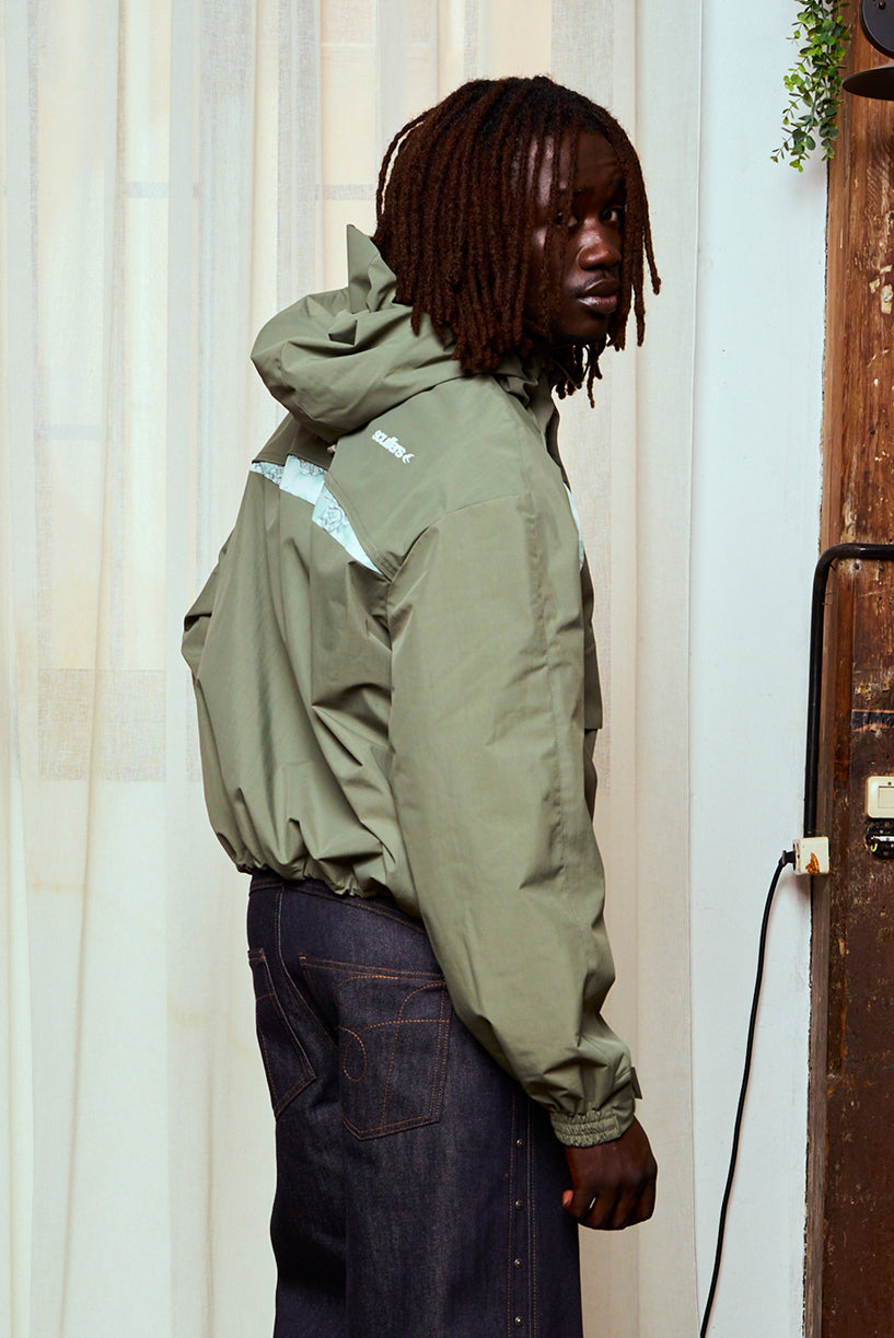 New Essential Green Windbreaker