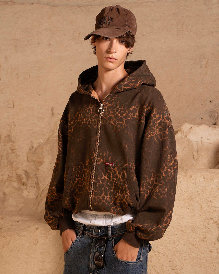 Scff Leopard Zipper