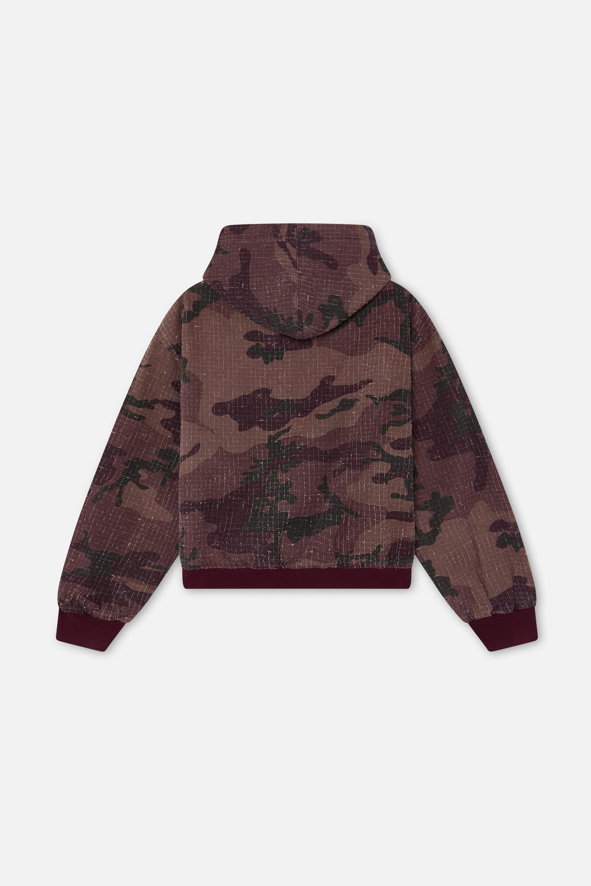 Ripstop Burgundy Hoodie