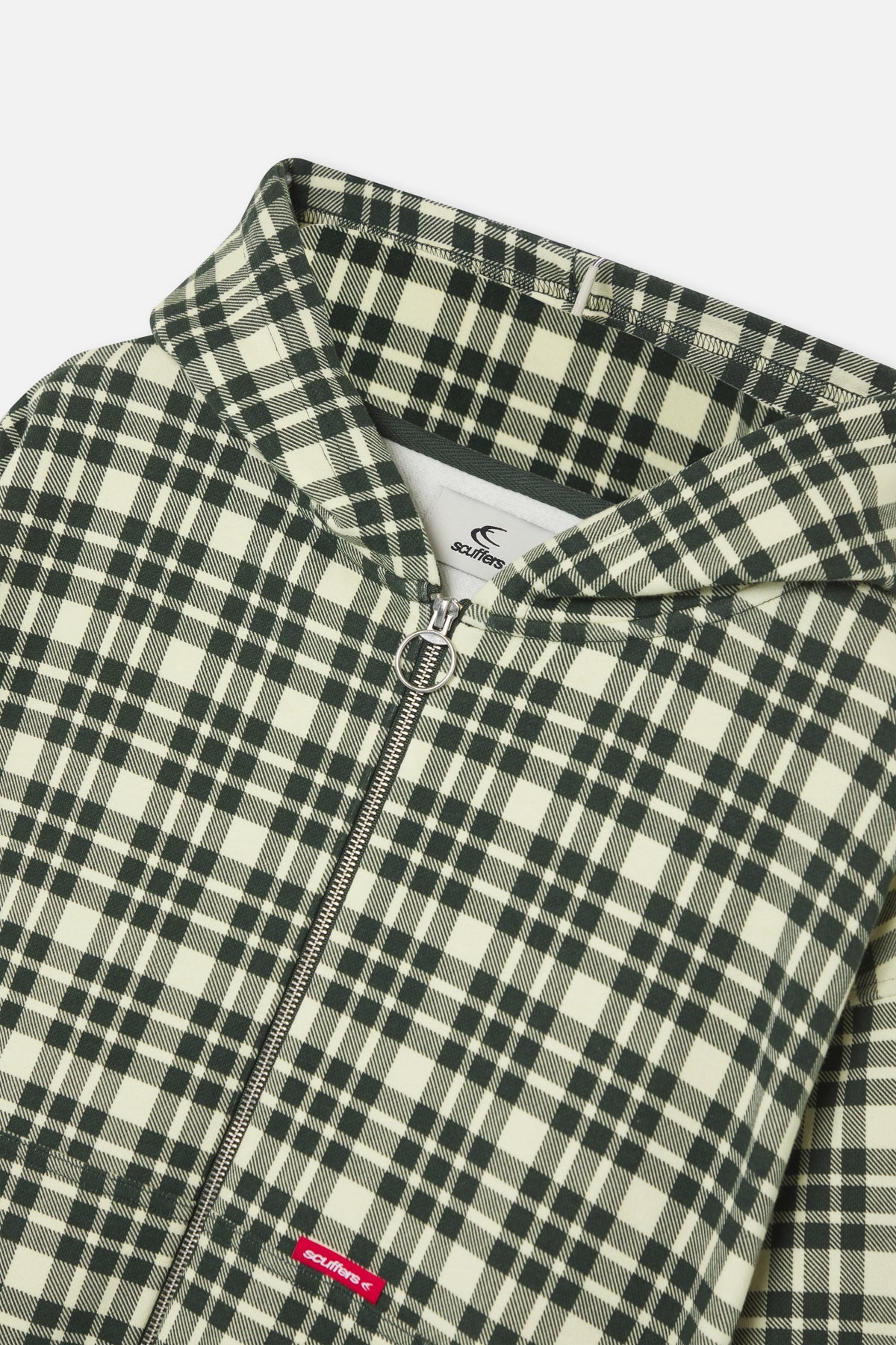 Scff Green Checks Zipper