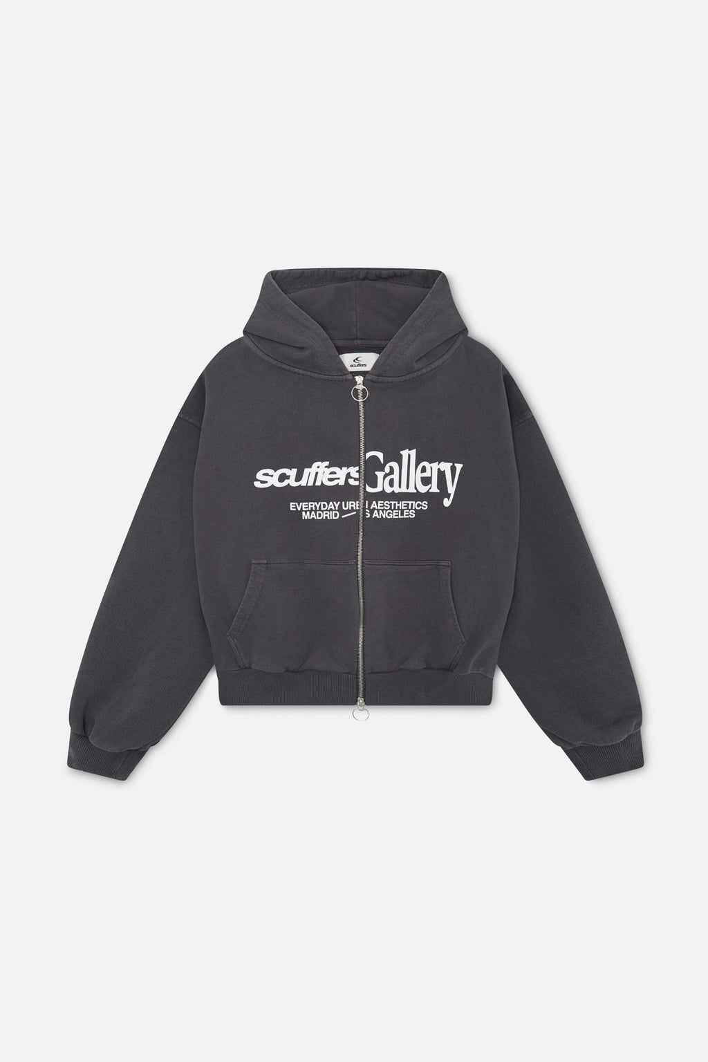Gallery Black Zipped Hoodie