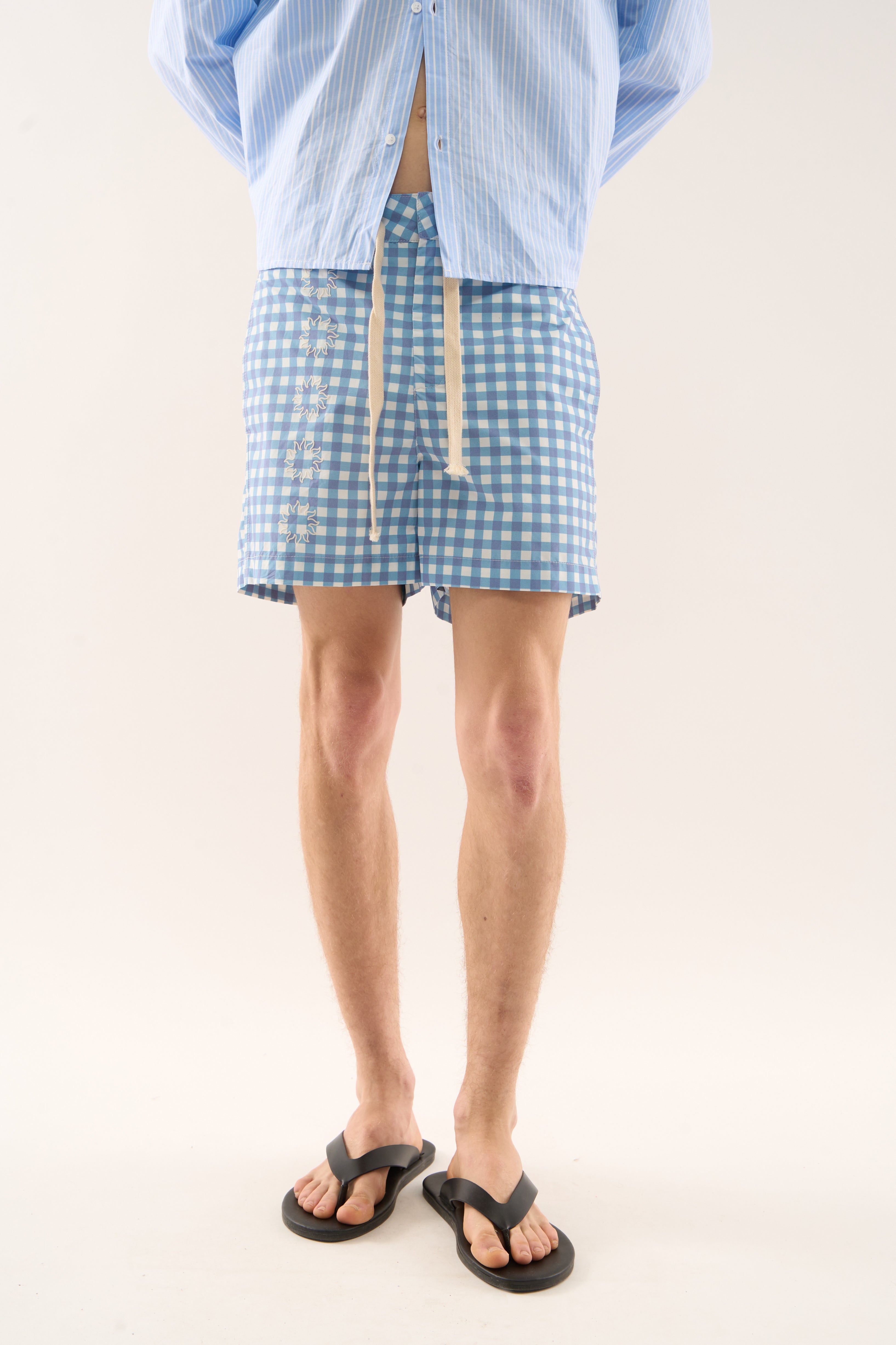 New Ibiza Checkered Blue Swimpants