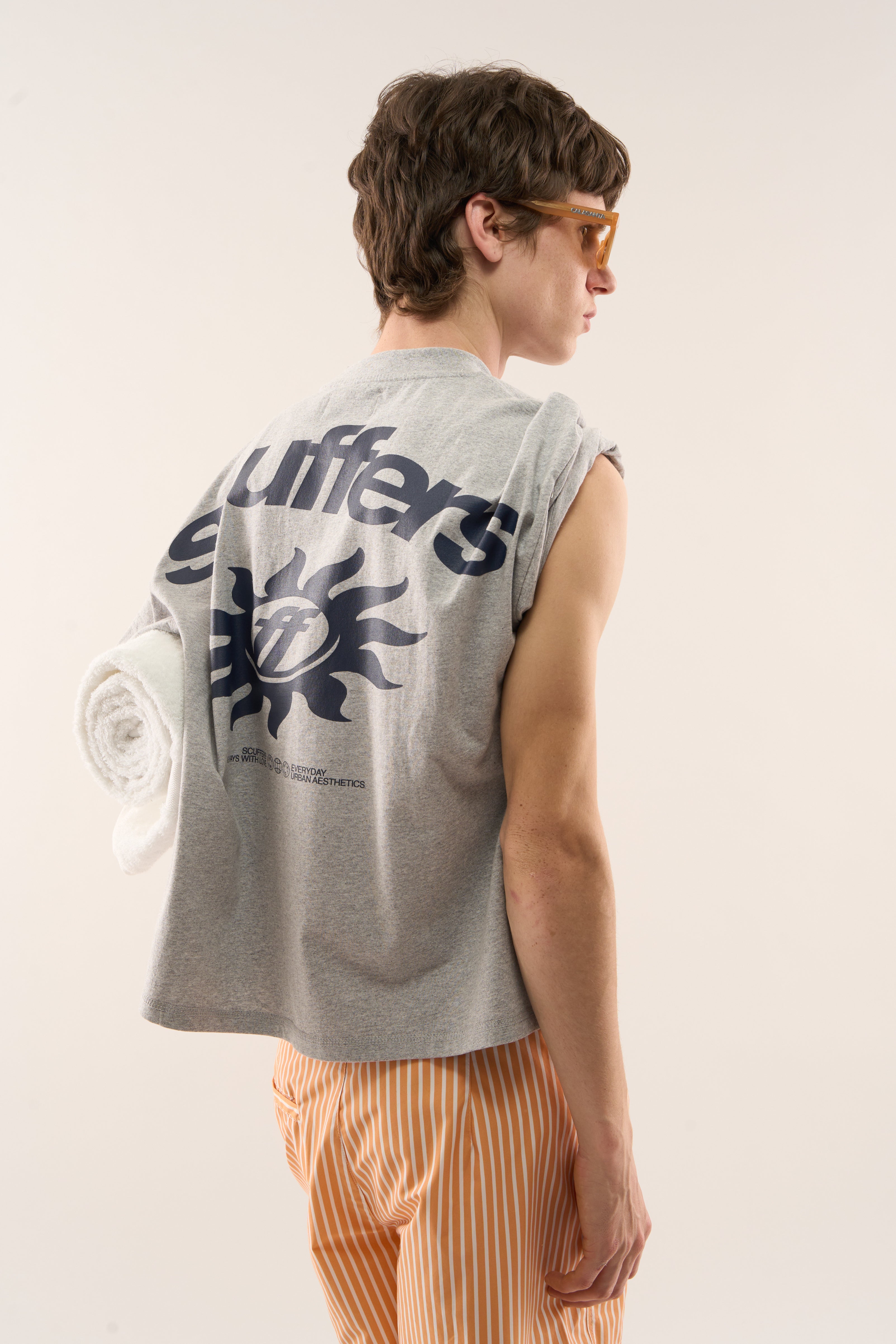 Costa Grey Melange T-Shirt