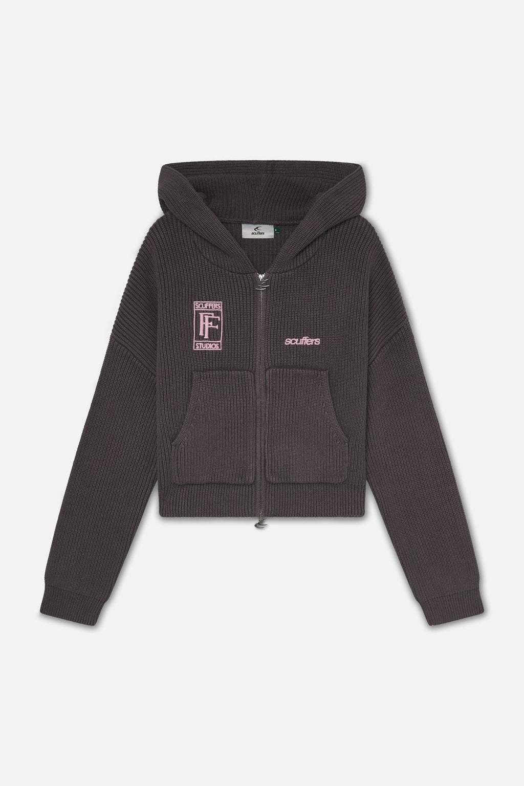 Signal Brown Knit Zipper