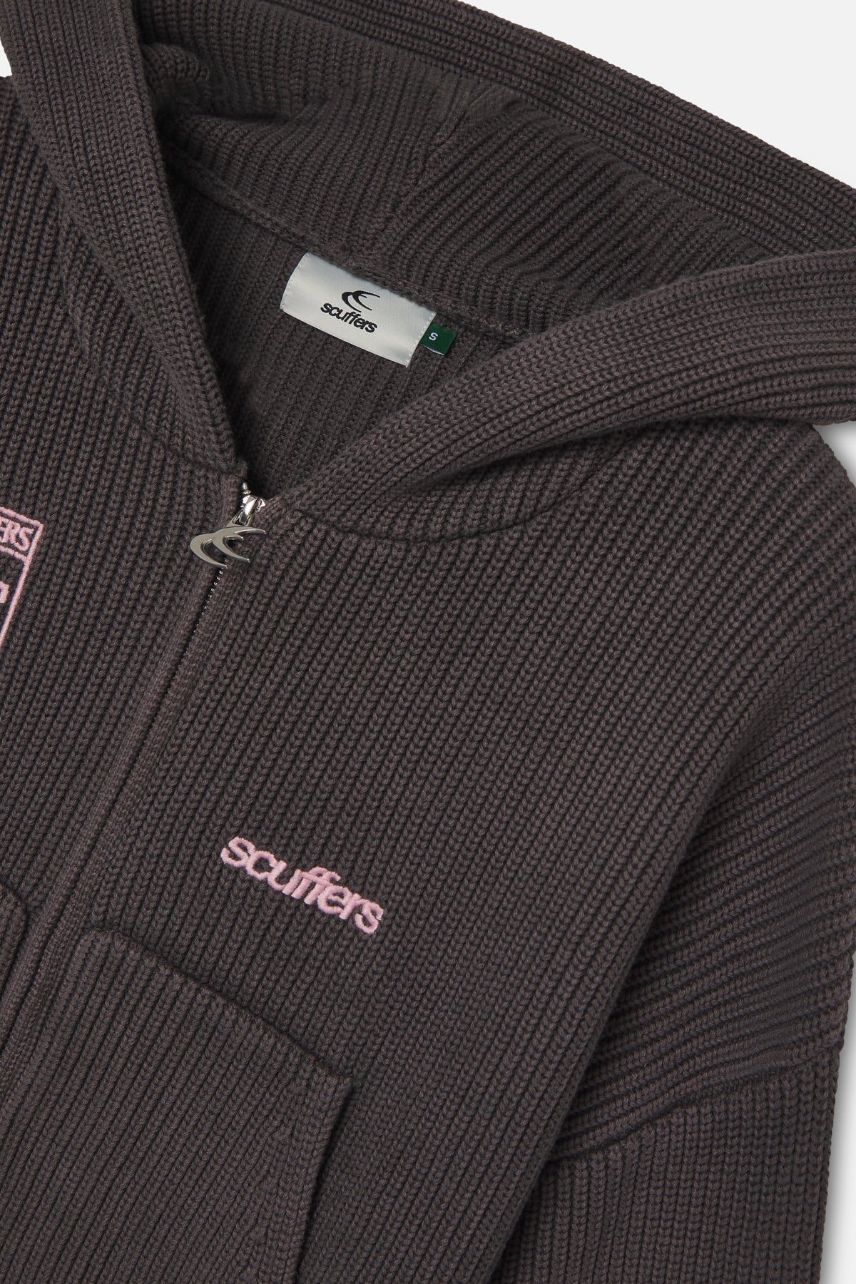 Signal Brown Knit Zipper