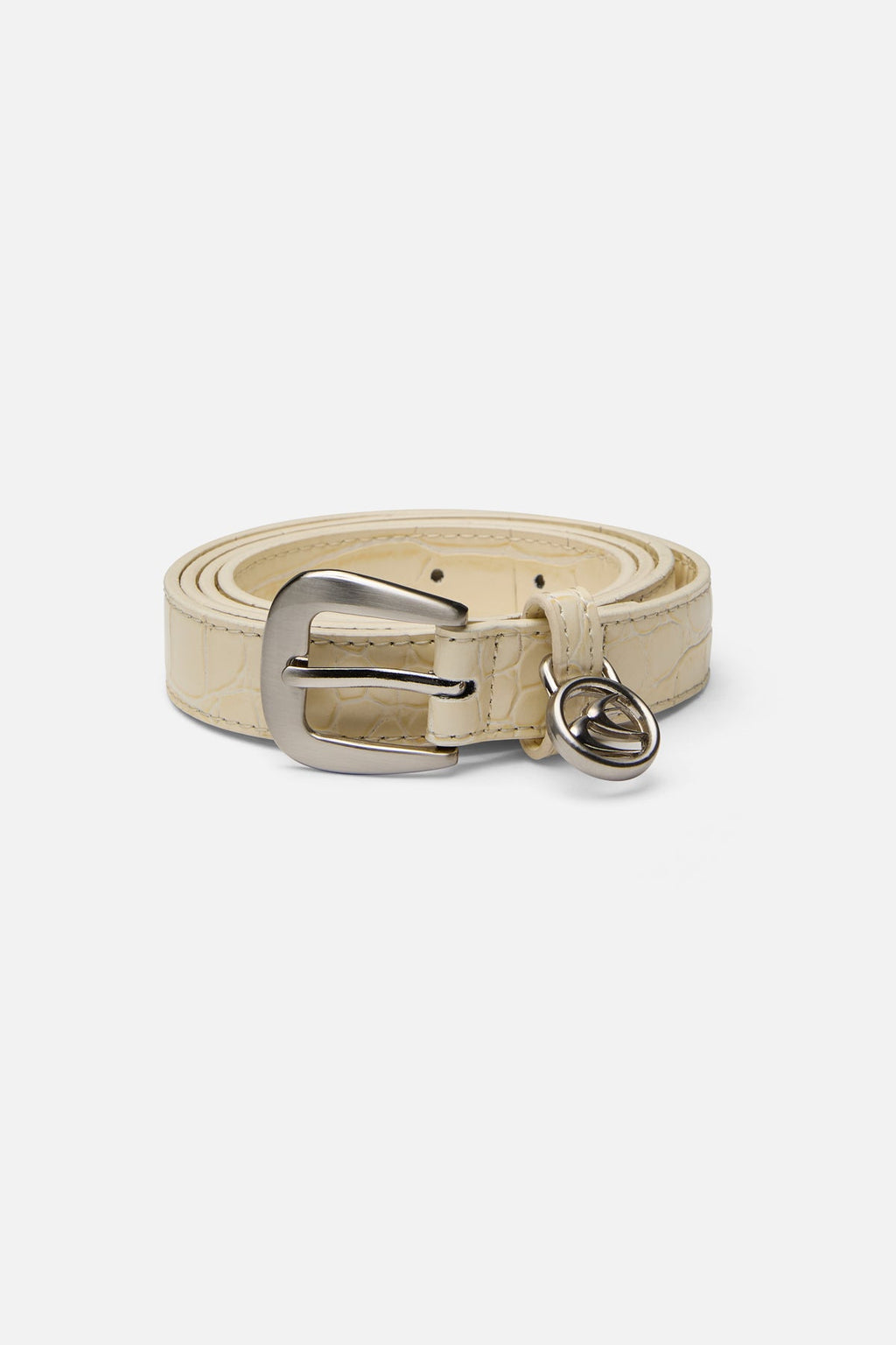Slim Ecru Belt
