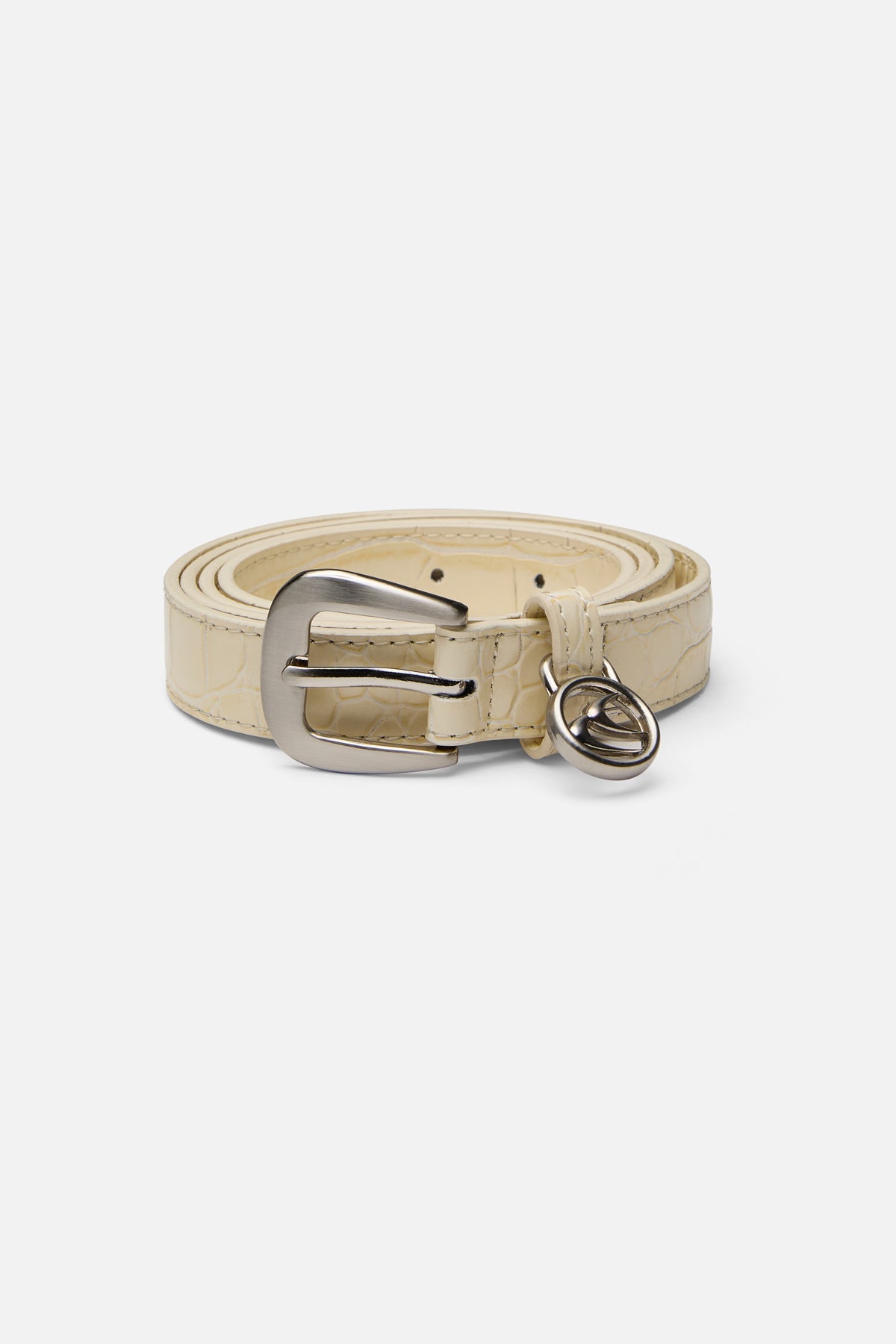 Slim Ecru Belt