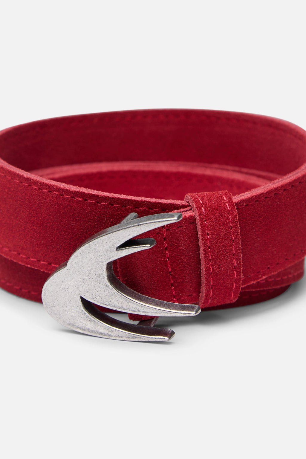 Suede Red Belt