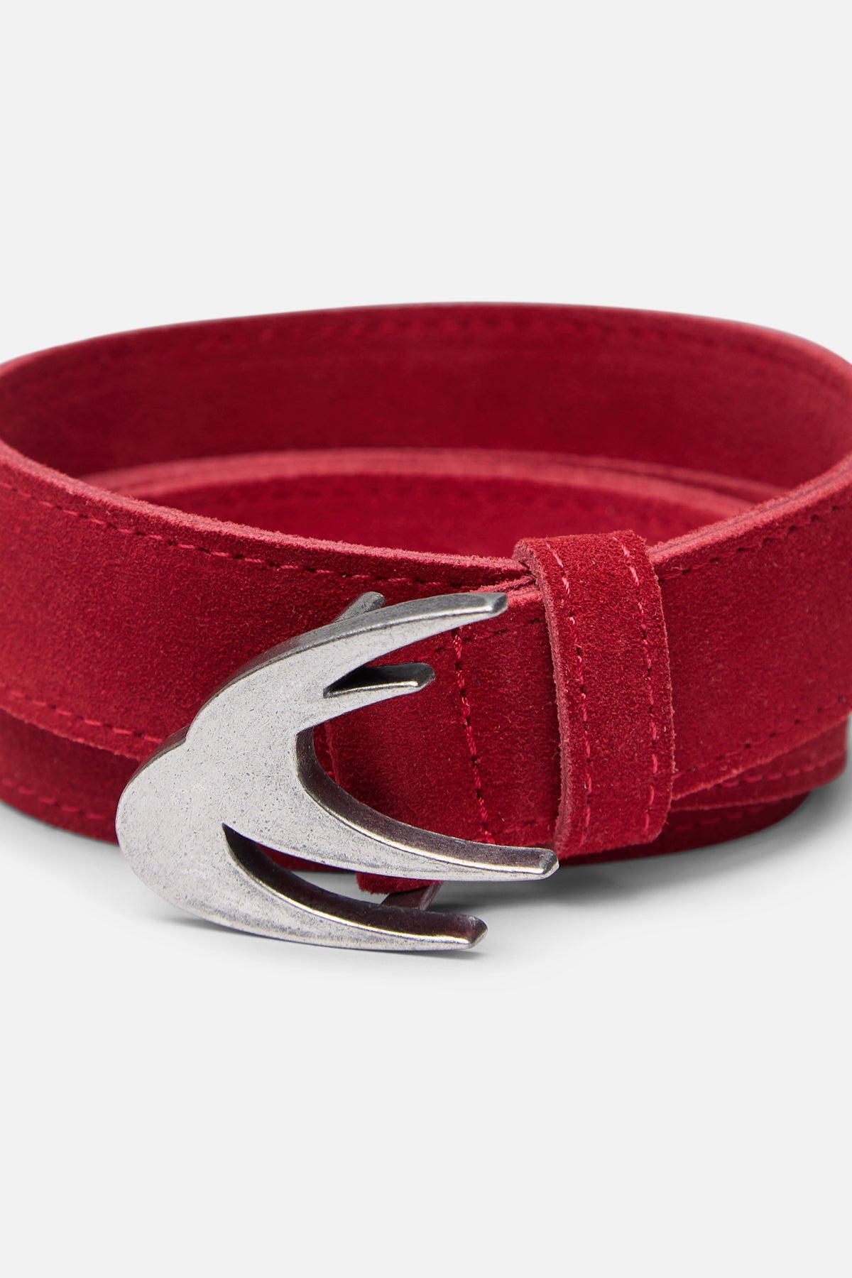 Suede Red Belt