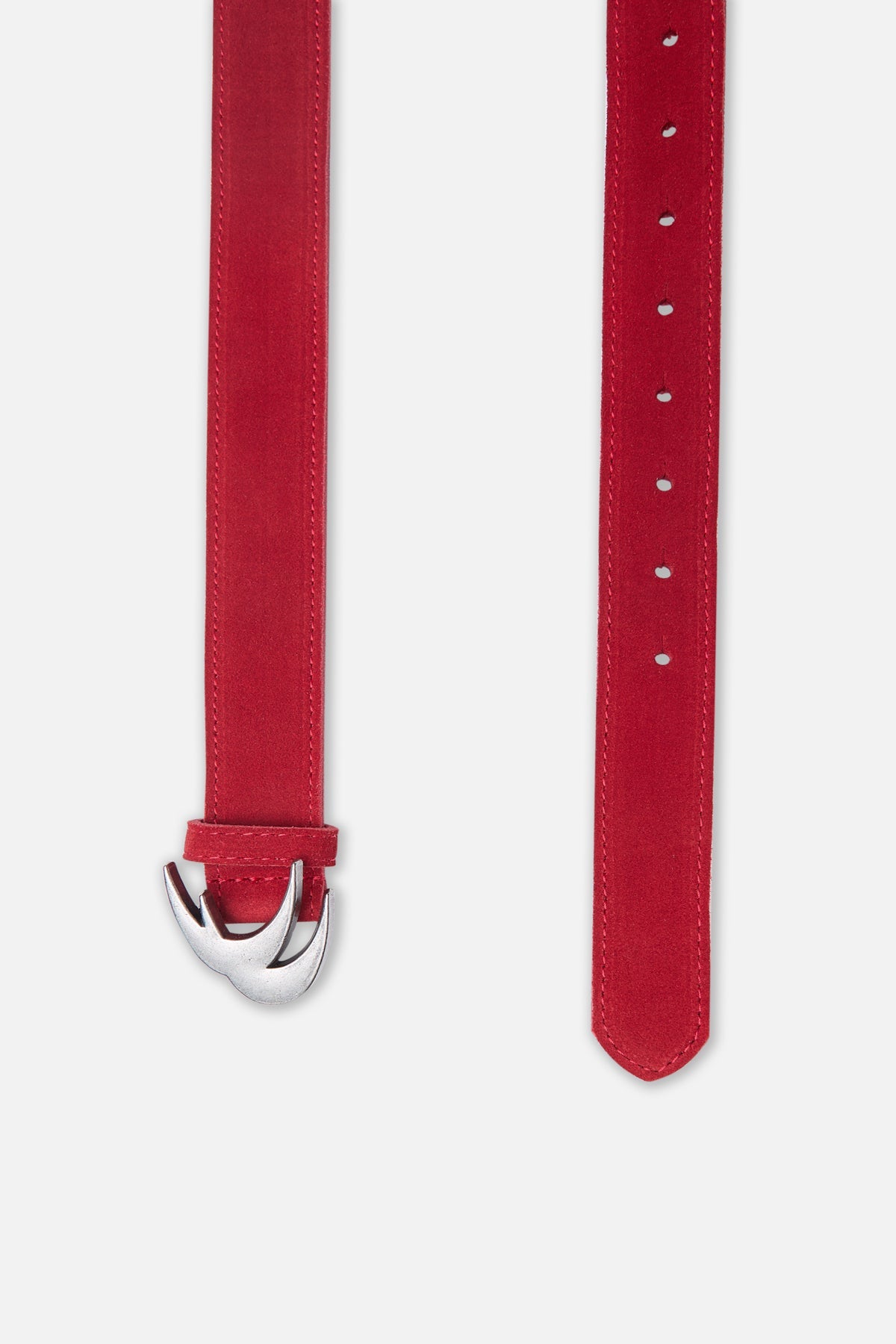 Suede Red Belt