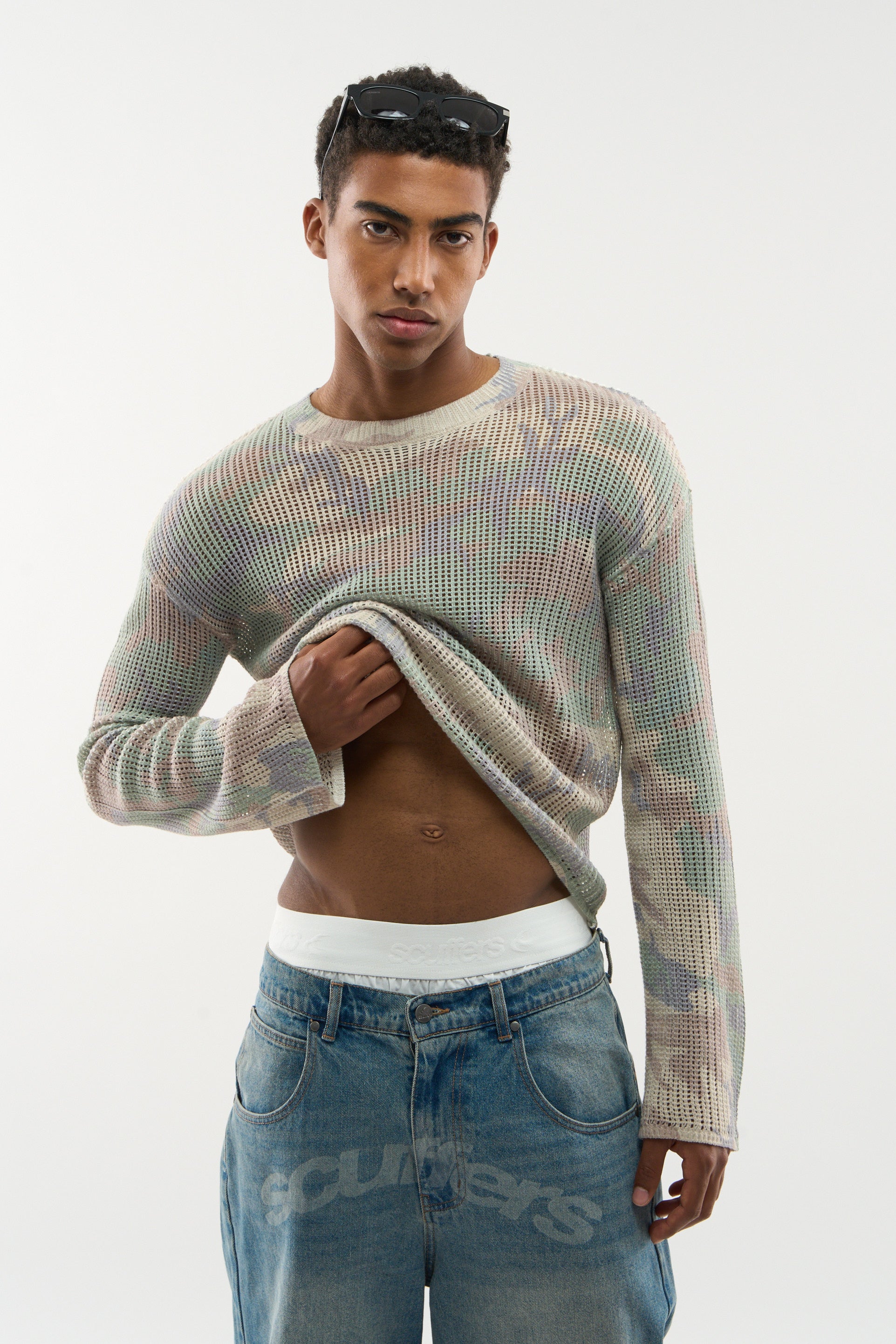 Triple Moon Camo Knit