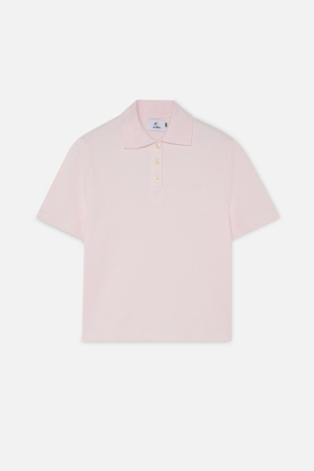 Waffle Pink Polo