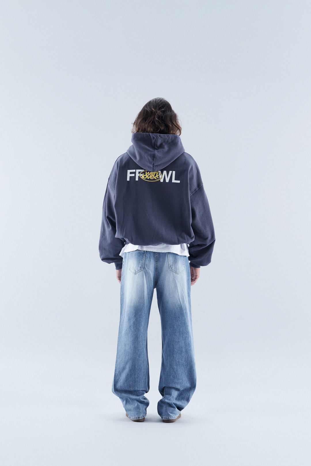 Caviar Navy Zipped Hoodie